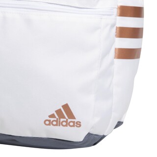 Foto 3 | Mochila Adidas Classic De 3 Rayas Unisex Blanco/oro Rosa - Venta Internacional.