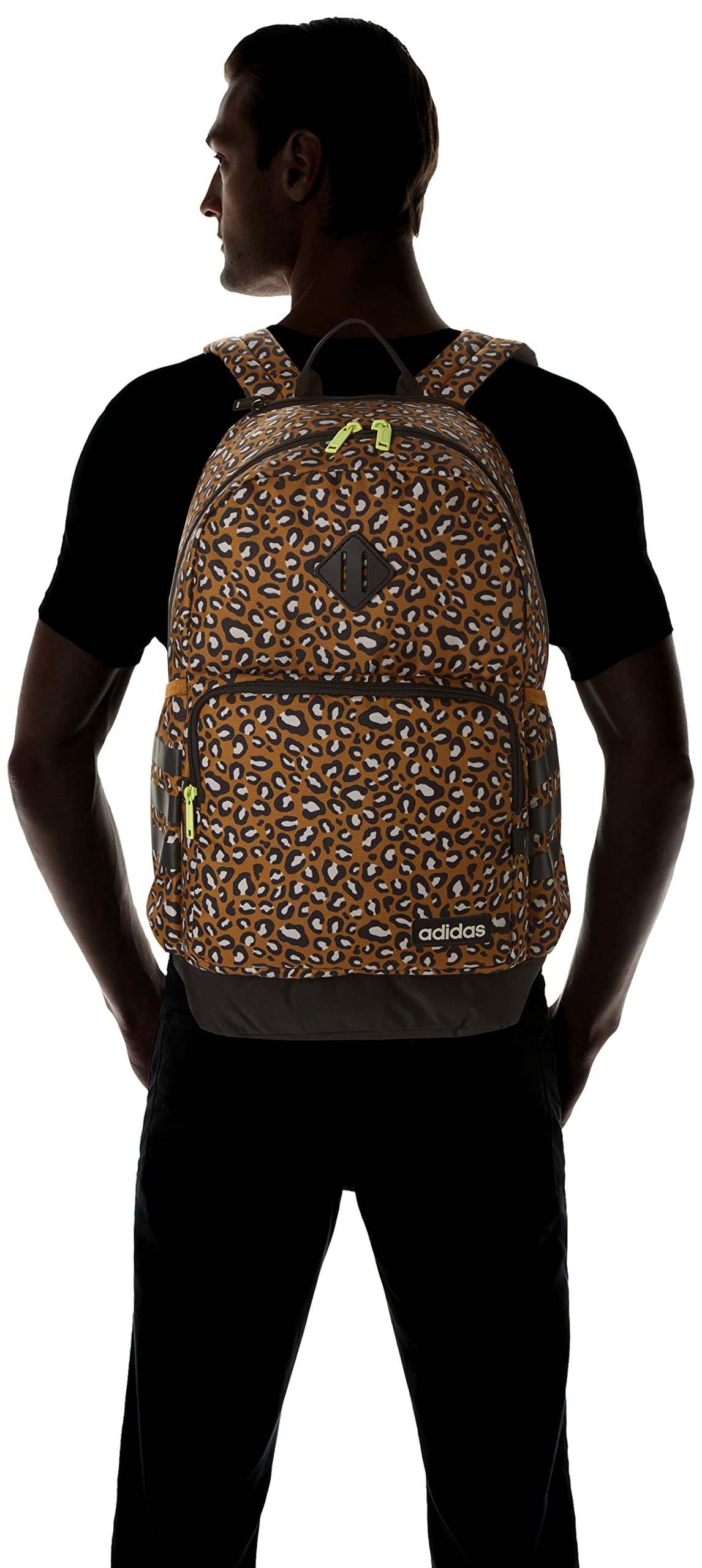 Foto 3 pulgar | Mochila Adidas Classic De 3 Rayas, Unisex, Duradera, Con Diseño De Guepardo - Venta Internacional.