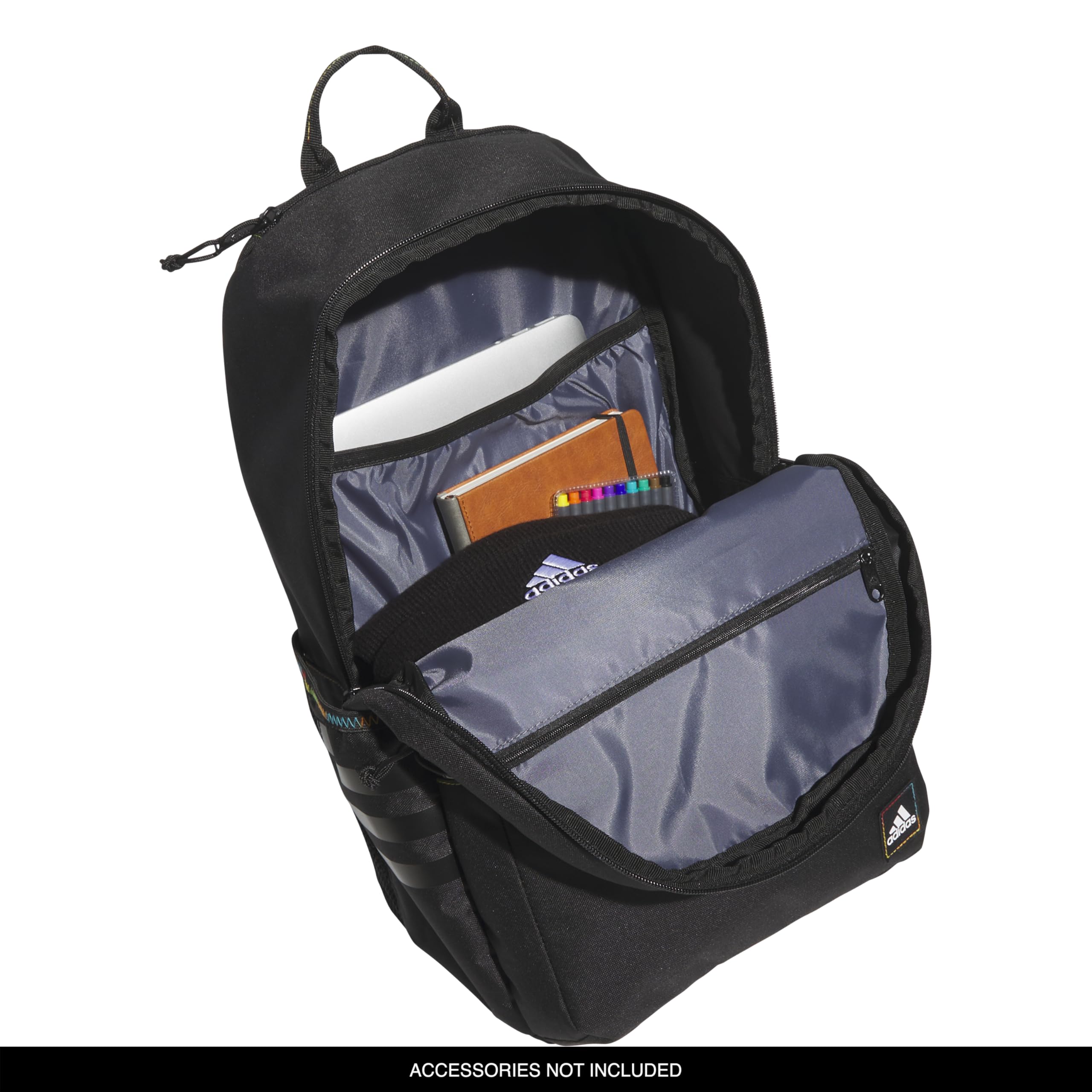 Foto 3 pulgar | Mochila Adidas Classic De 3 Rayas, Duradera, Unisex, Negra - Venta Internacional.