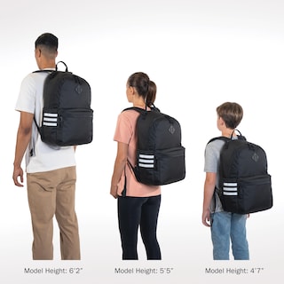 Foto 5 | Mochila Adidas Classic De 3 Rayas, Duradera, Unisex, Negra - Venta Internacional.
