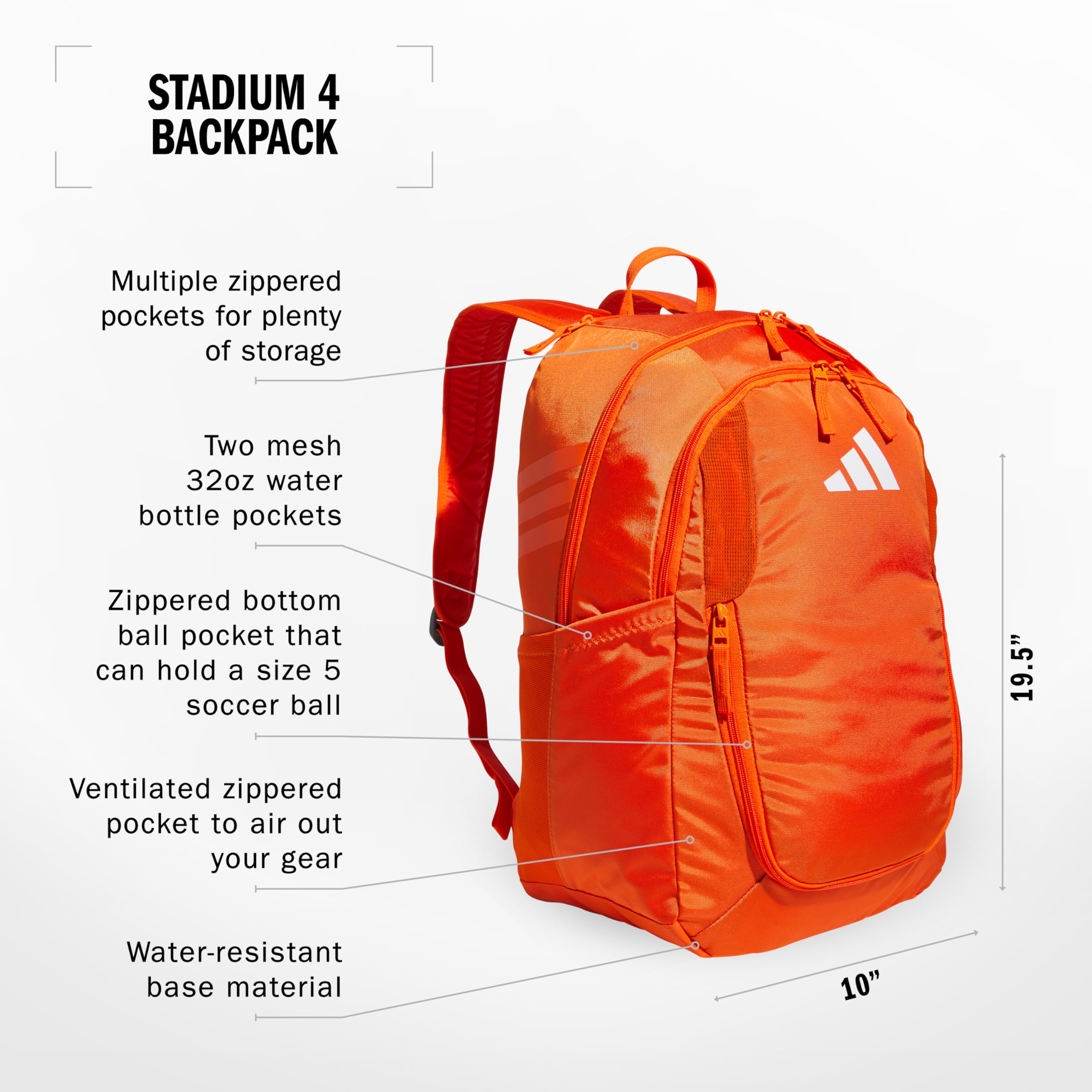 Foto 2 | Mochila Adidas Stadium Team Sports 36l Para Hombre Y Mujer - Venta Internacional.