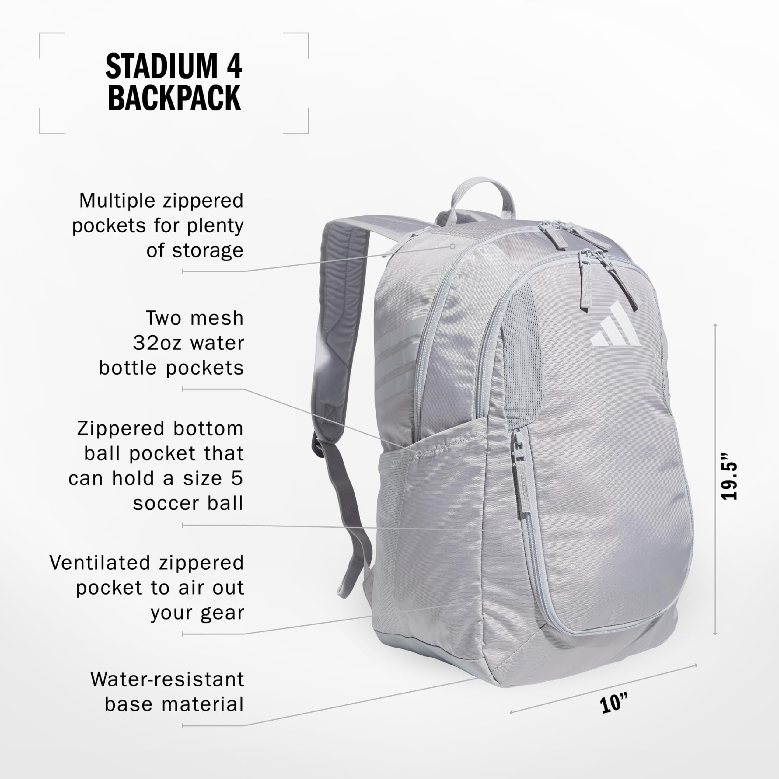 Foto 3 pulgar | Mochila Adidas Stadium Team Sports 36l Para Hombre Y Mujer - Venta Internacional.