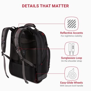 Foto 3 | Mochila para Portátil Wenger Synergy Negro/Gris para Portátil de 16 Pulgadas - Venta Internacional
