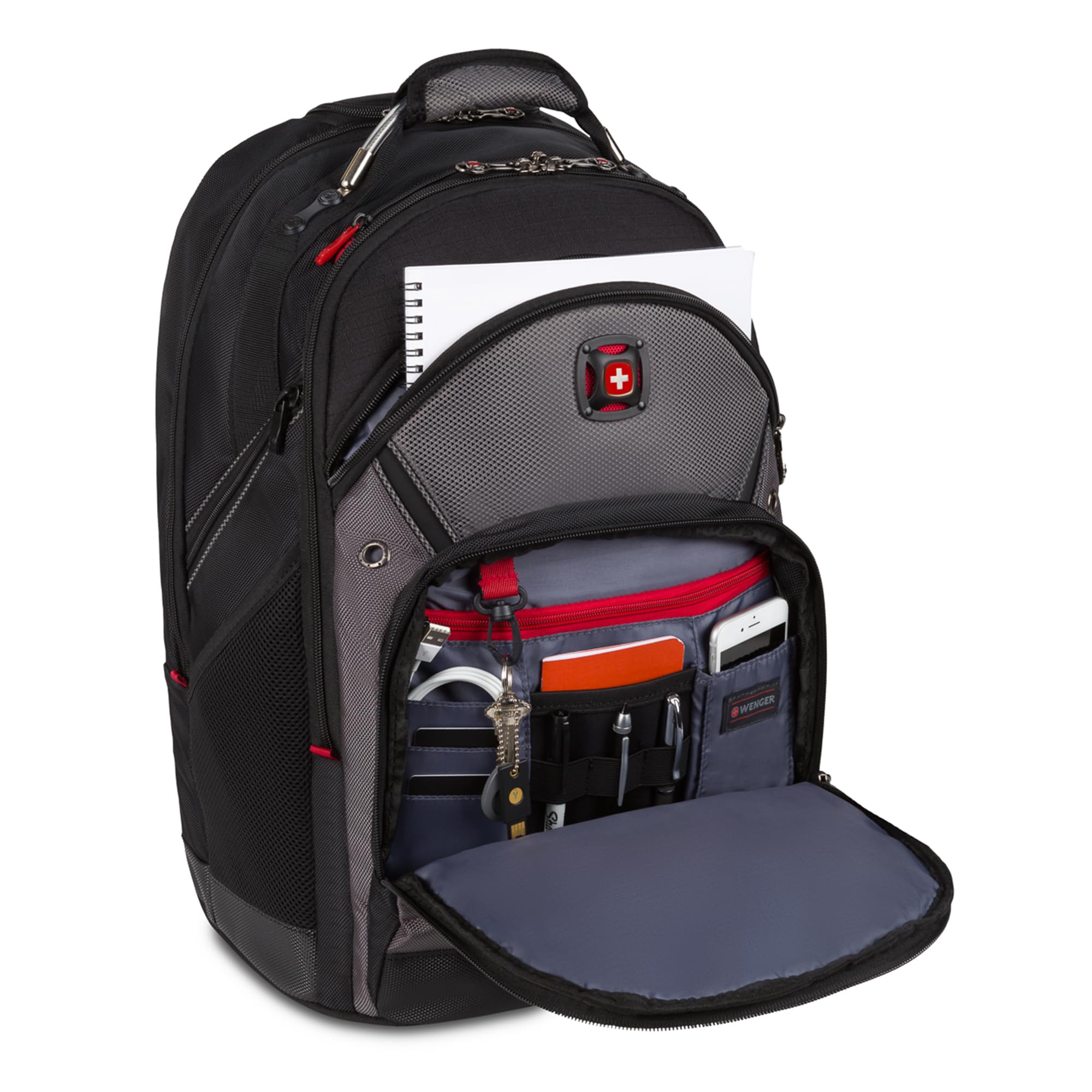 Foto 7 pulgar | Mochila para Portátil Wenger Synergy Negro/Gris para Portátil de 16 Pulgadas - Venta Internacional