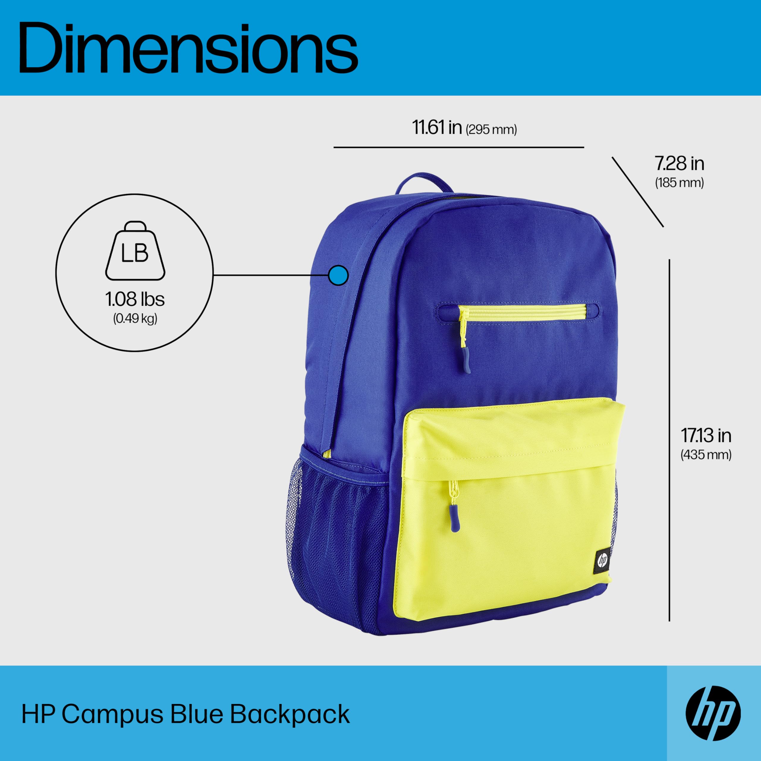 Foto 6 pulgar | Mochila HP Campus 15.6" Azul - Venta Internacional