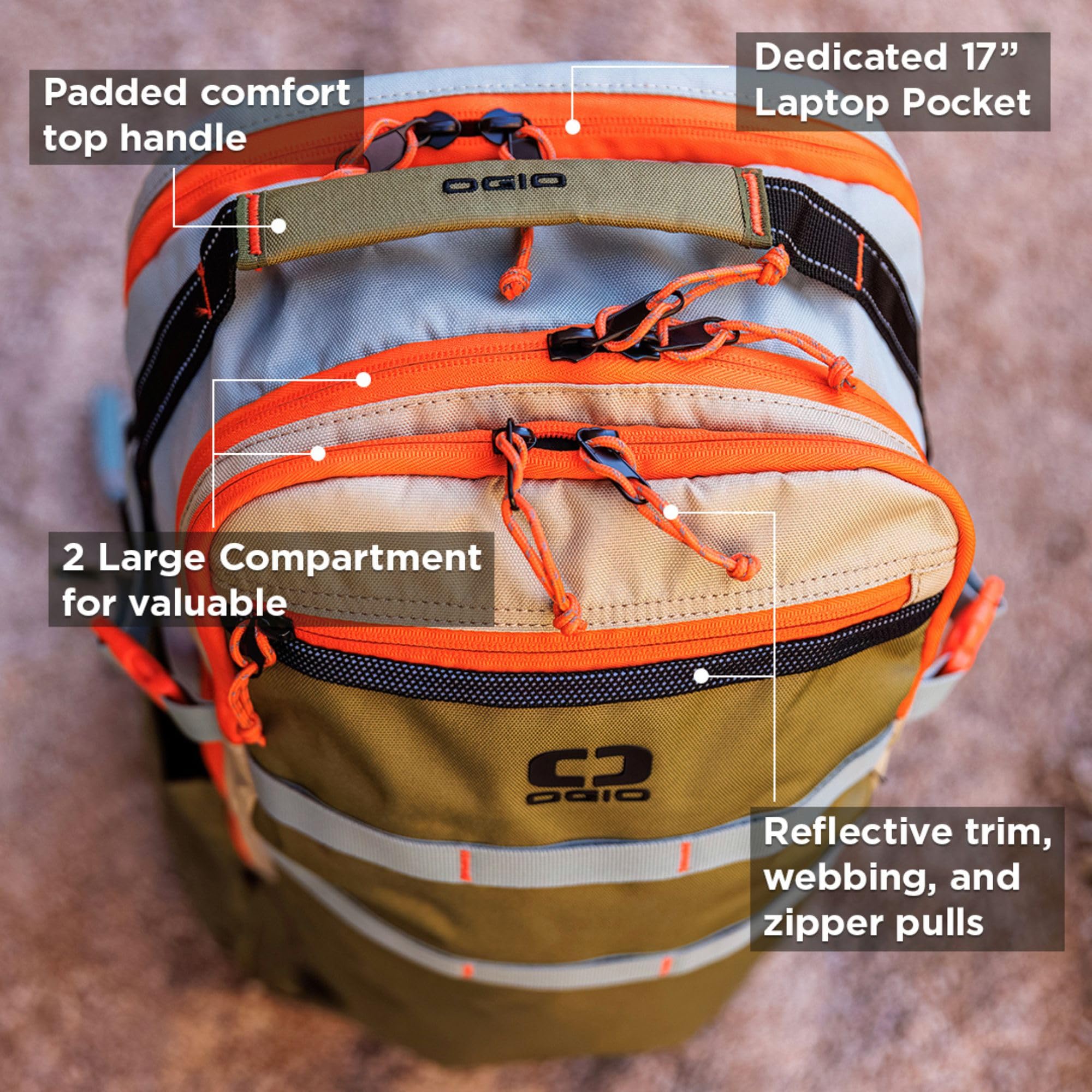 Foto 5 pulgar | Mochila Ogio Alpha 25, 25 L De Capacidad, Sage 22, Para Portátil De 17 Pulgadas - Venta Internacional.