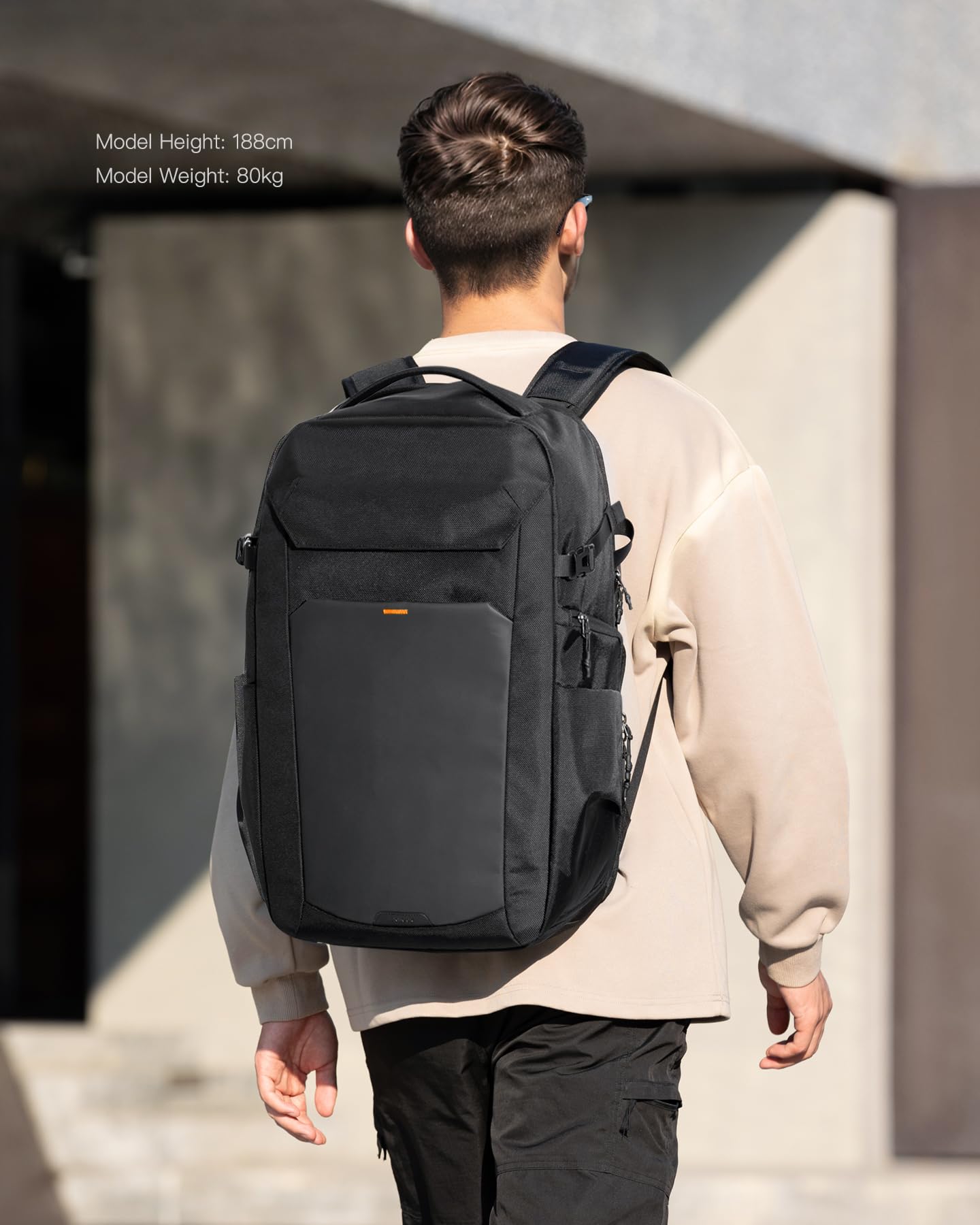 Foto 7 | Mochila Inateck Carry On Travel Para Portátil De Viaje De 40 Litros, 17 Pulgadas, Negra - Venta Internacional.