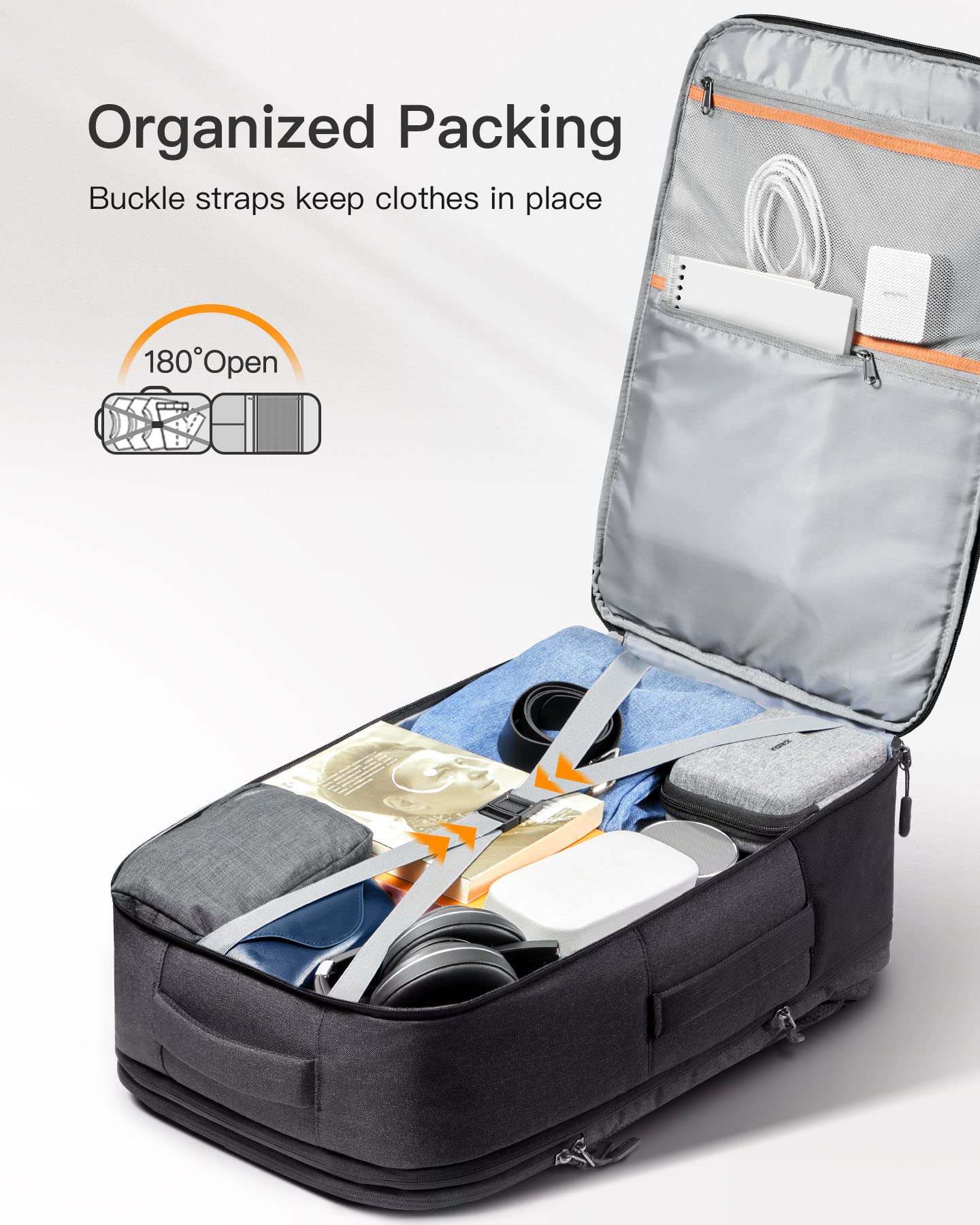 Foto 5 pulgar | Mochila Inateck Travel Carry On 38-46 L Para Portátil De 17,3'' - Venta Internacional.