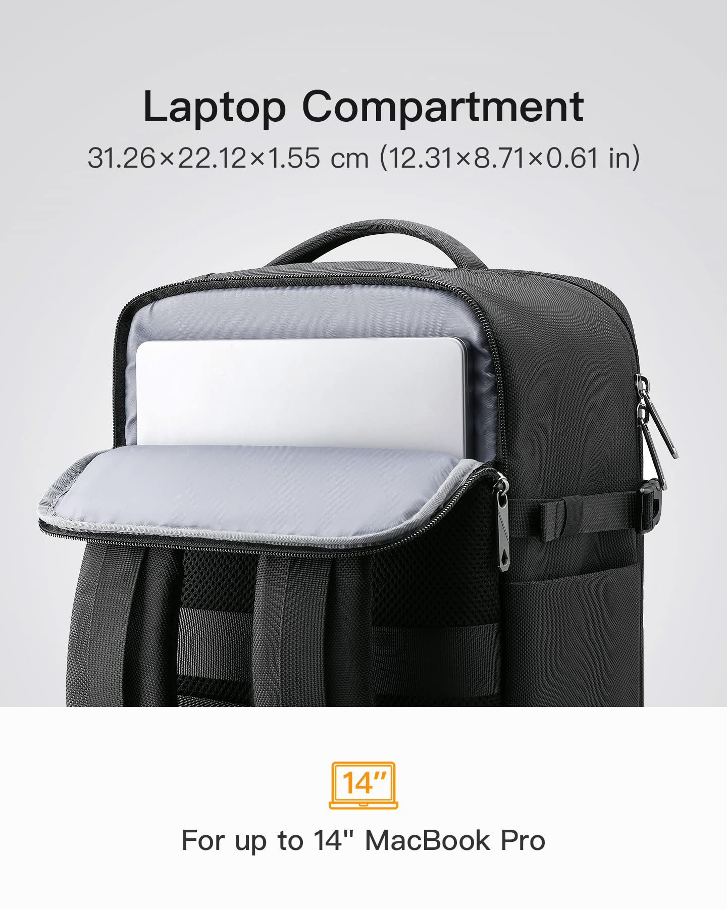 Foto 5 pulgar | Mochila Inateck 20 L Negro - Venta Internacional