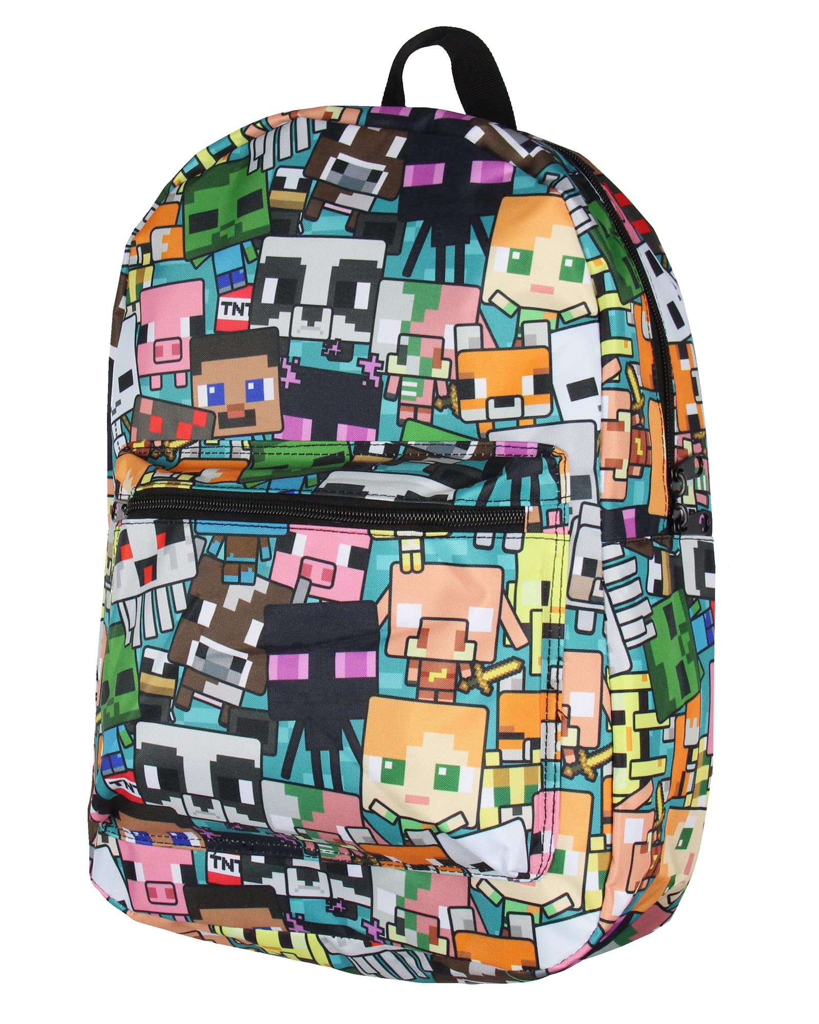 Videojuego Chibi De Varios Personajes De Minecraft Backpack Bioworld - Venta Internacional.
