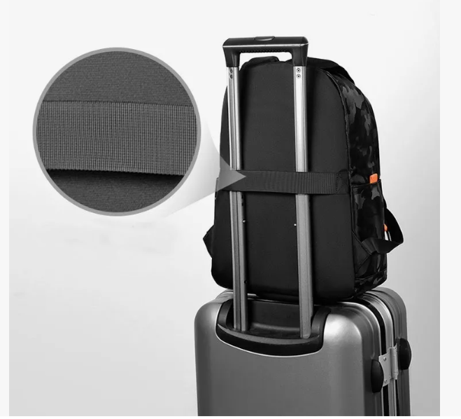 Foto 5 pulgar | Mochila Xtellar Camuflaje Casual Moda USB Impermeable con Espacio para Laptop 14 Pulgadas