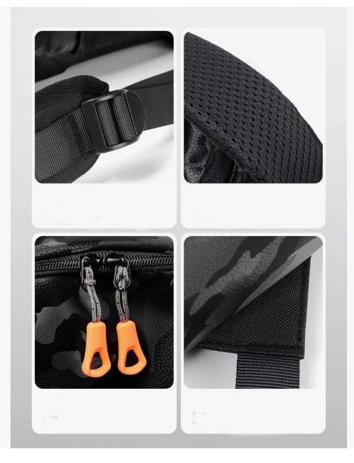 Foto 6 pulgar | Mochila Xtellar Camuflaje Casual Moda USB Impermeable con Espacio para Laptop 14 Pulgadas