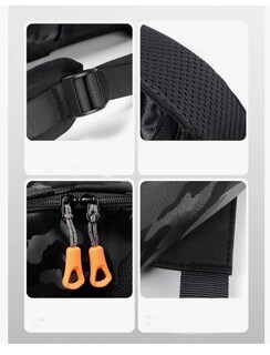 Foto 5 | Mochila Xtellar Camuflaje Casual Moda USB Impermeable con Espacio para Laptop 14 Pulgadas