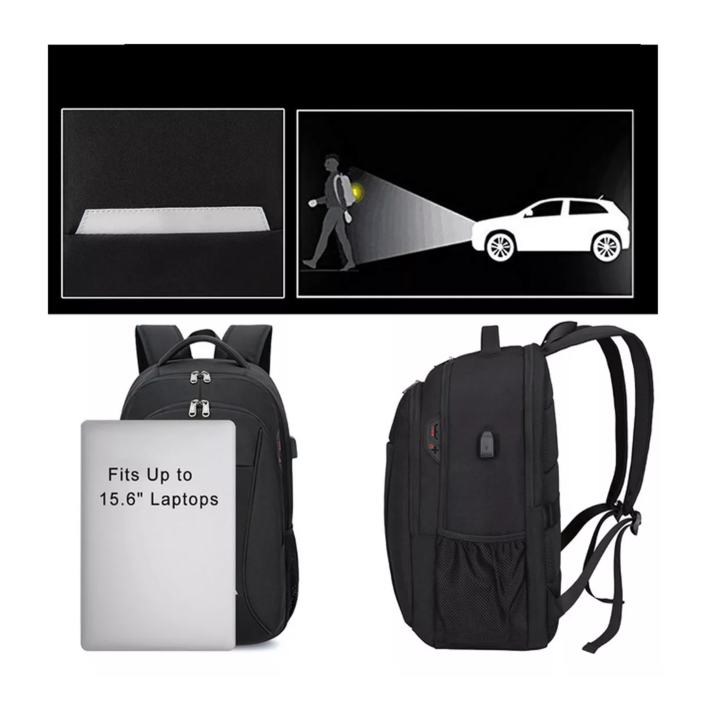 Foto 4 pulgar | Mochila para Portátil de 15.6 Belug Puerto Usb Negra