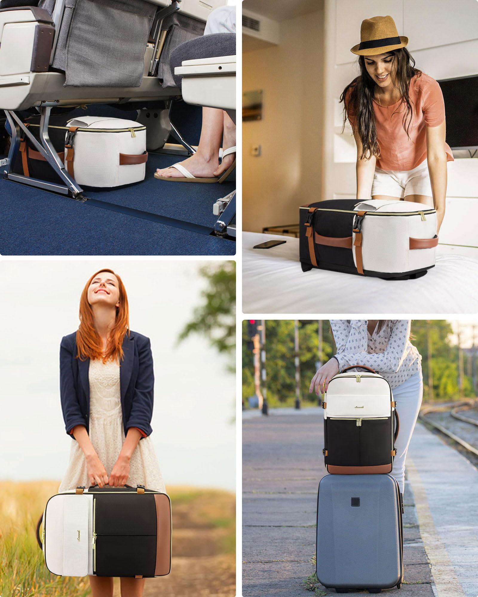 Foto 5 | Mochila De Viaje Lovevook Tsa Carry On 50l Para Mujer Beige - Venta Internacional.