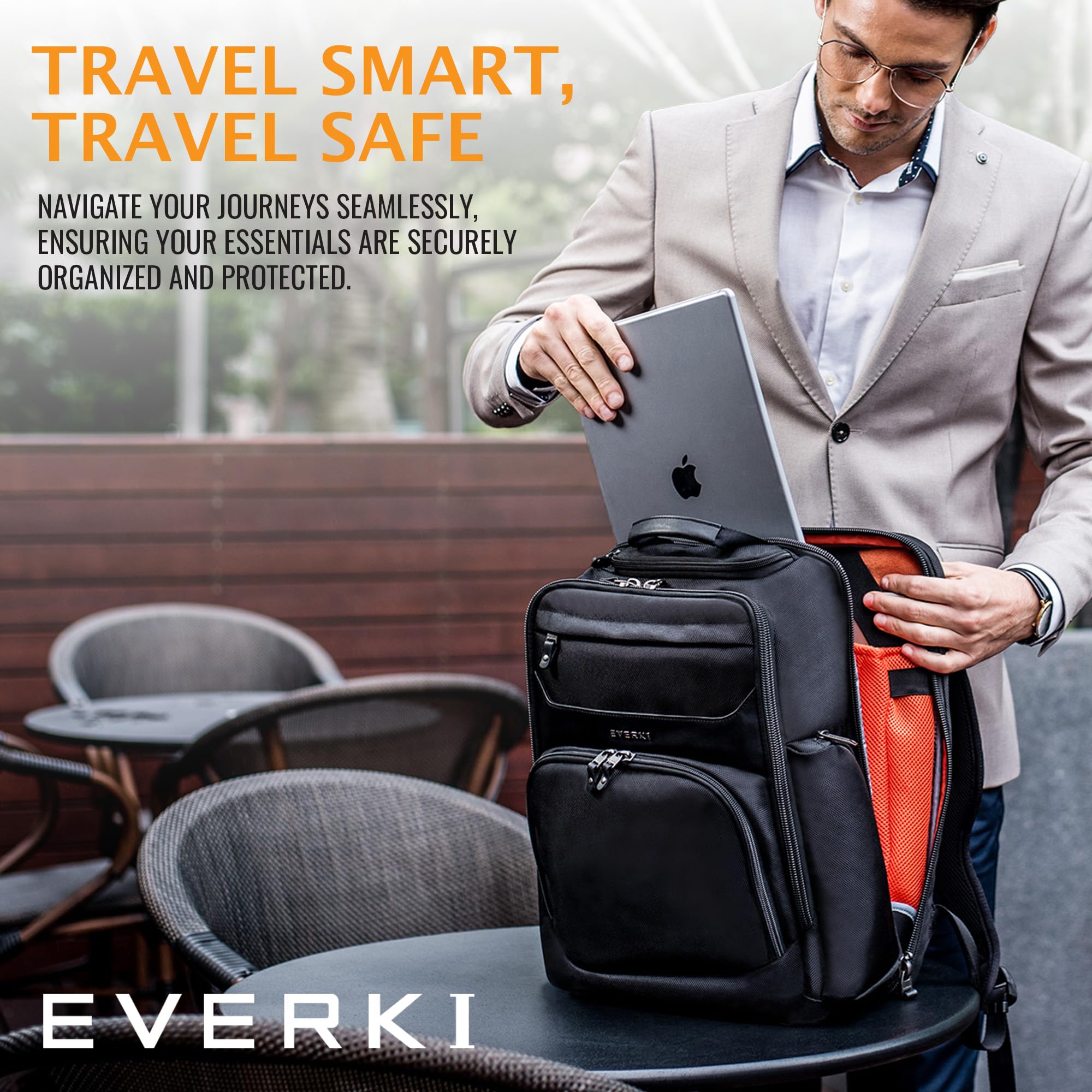 Foto 3 pulgar | Mochila Para Portátil Everki Onyx Premium Business 15.6'' Negra - Venta Internacional.