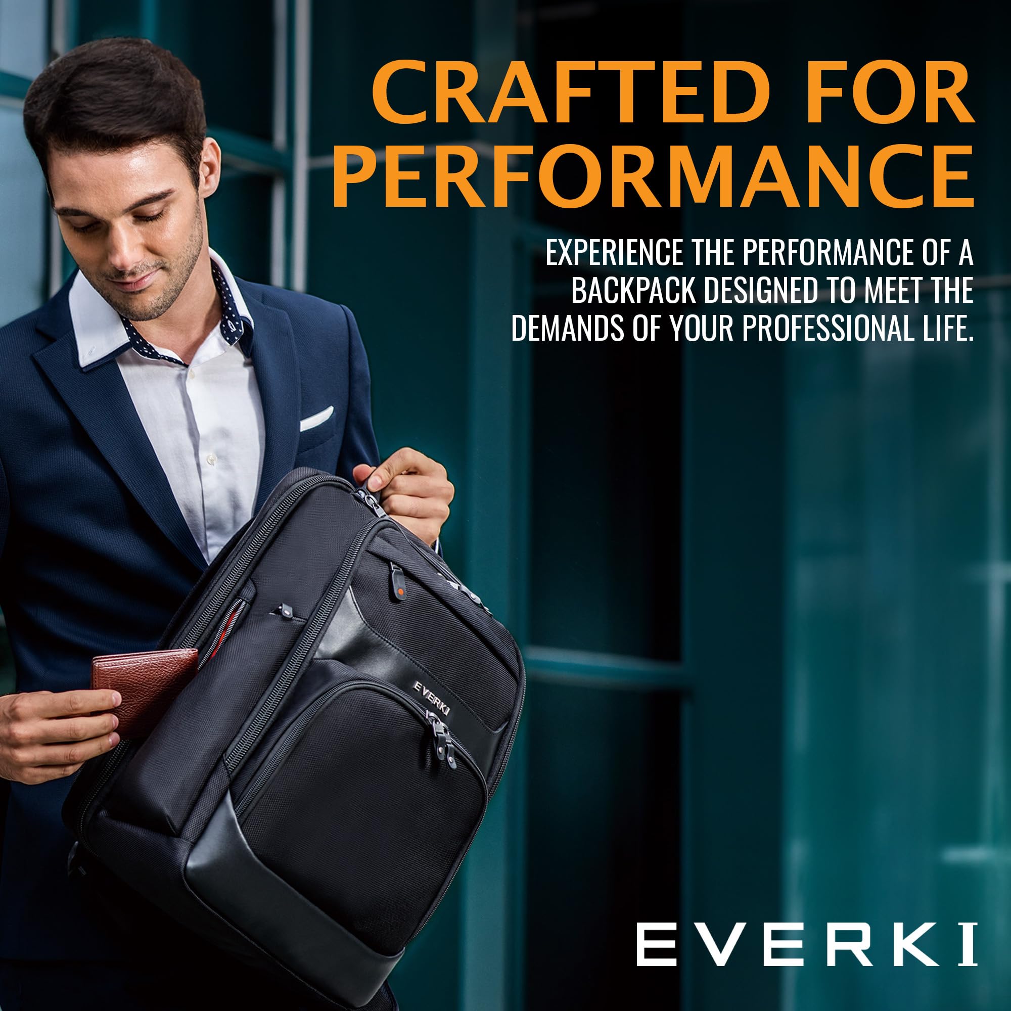 Foto 7 | Mochila Para Portátil Everki Onyx Premium Business 15.6'' Negra - Venta Internacional.