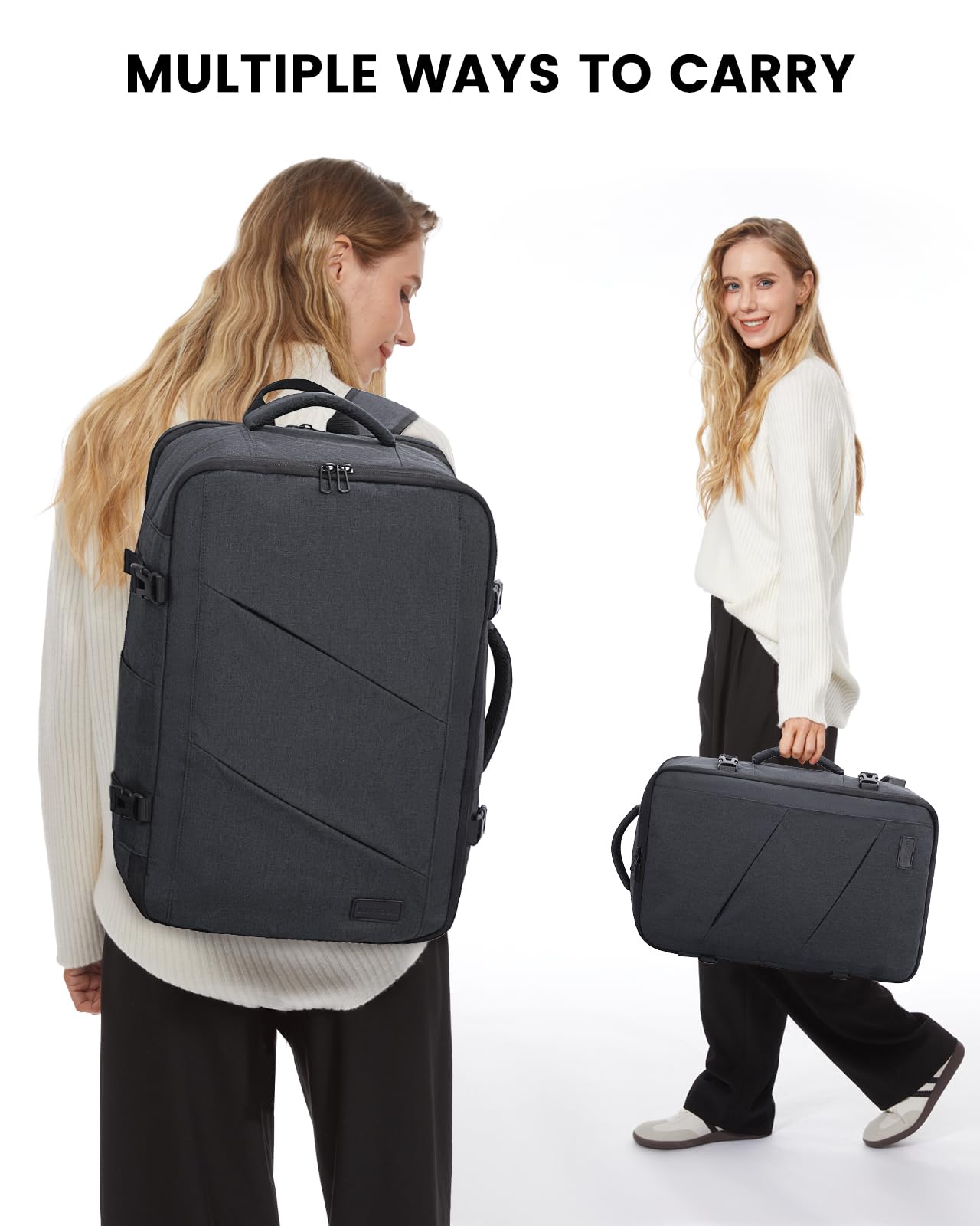 Foto 7 pulgar | Mochila Lovevook Travel 40l Con Puerto Usb Gris Oscuro - Venta Internacional.