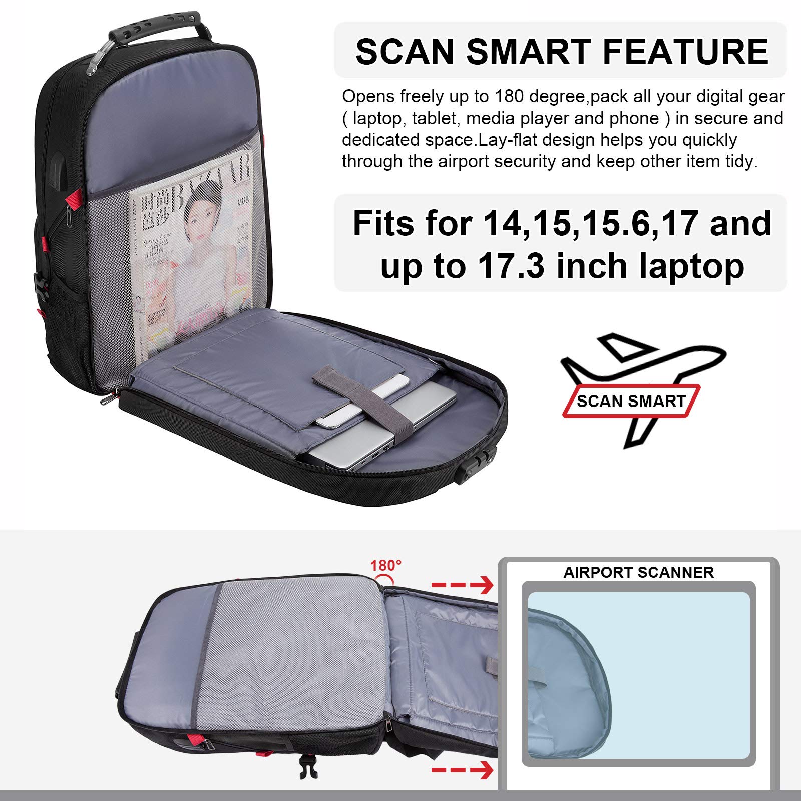 Foto 7 pulgar | Mochila Lovevook Para Portátil De Viaje, Impermeable, Antirrobo, 45 L - Venta Internacional.