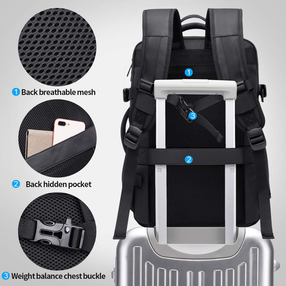 Foto 8 pulgar | Mochila Bange 45l Para Portátil De Viaje Expandible Y Resistente Al Agua - Venta Internacional.