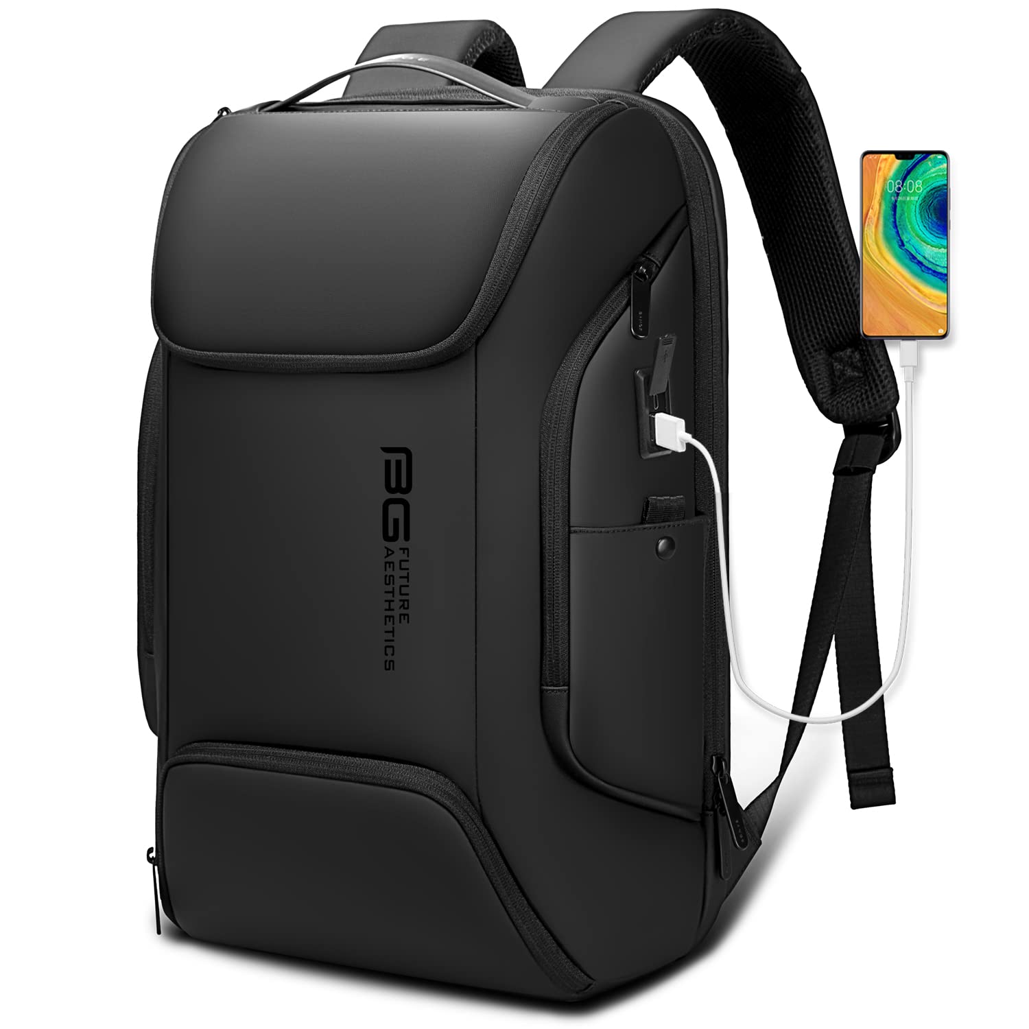 Foto 2 pulgar | Mochila Para Portátil Bange Business Smart 15.6'' Impermeable Negra - Venta Internacional.