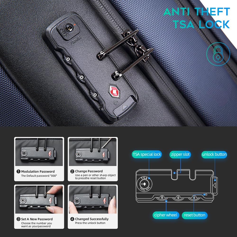 Foto 4 pulgar | Mochila De Negocios Bange Para Portátil De 17.3 Pulgadas Con Antirrobo Para Hombre - Venta Internacional.