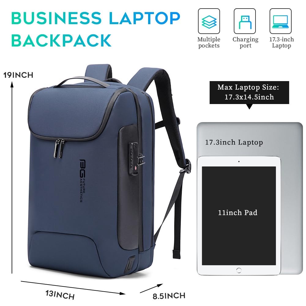 Foto 5 pulgar | Mochila De Negocios Bange Para Portátil De 17.3 Pulgadas Con Antirrobo Para Hombre - Venta Internacional.