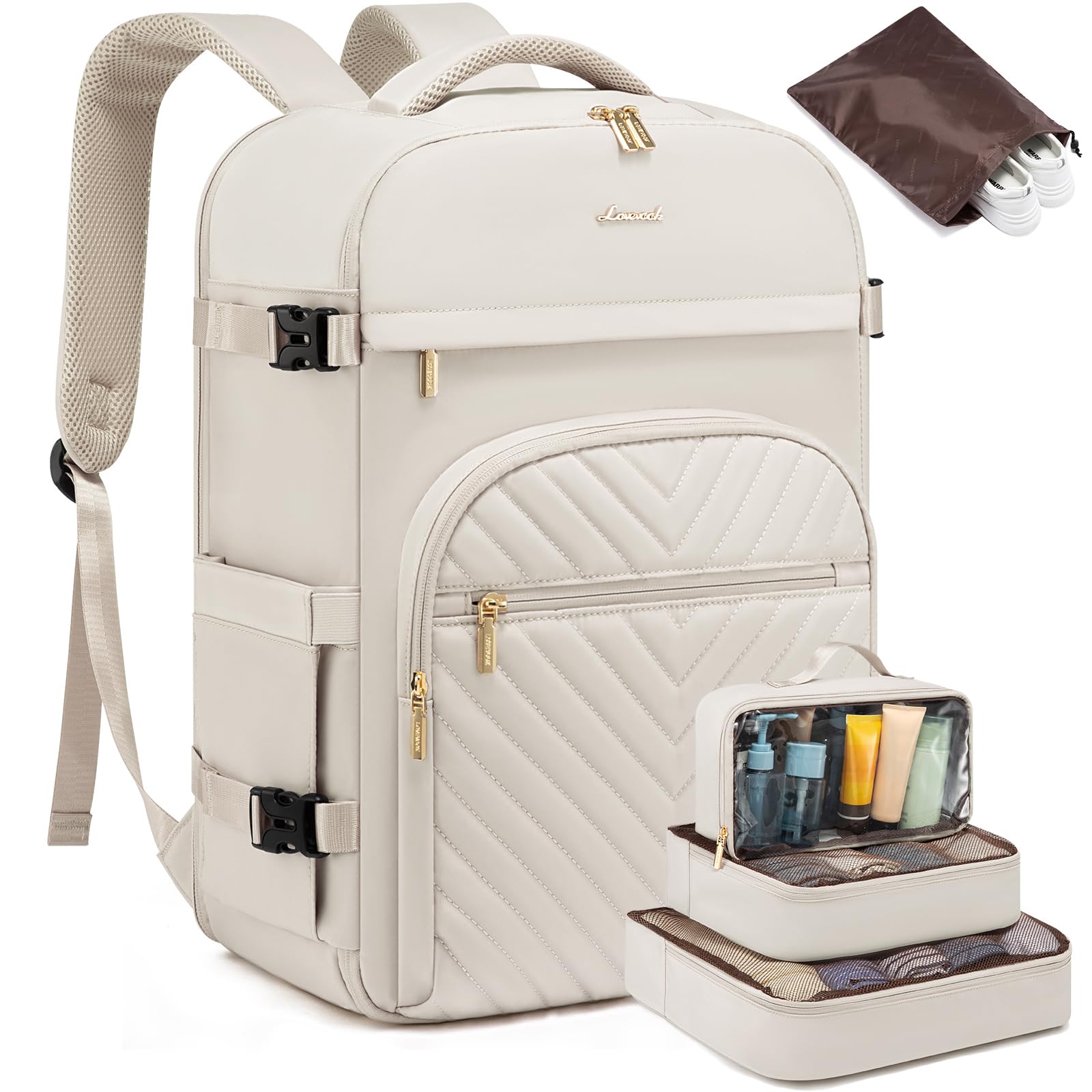 Mochila De Viaje Lovevook Large 40l Para Mujer Con Portátil De 17 Pulgadas - Venta Internacional.