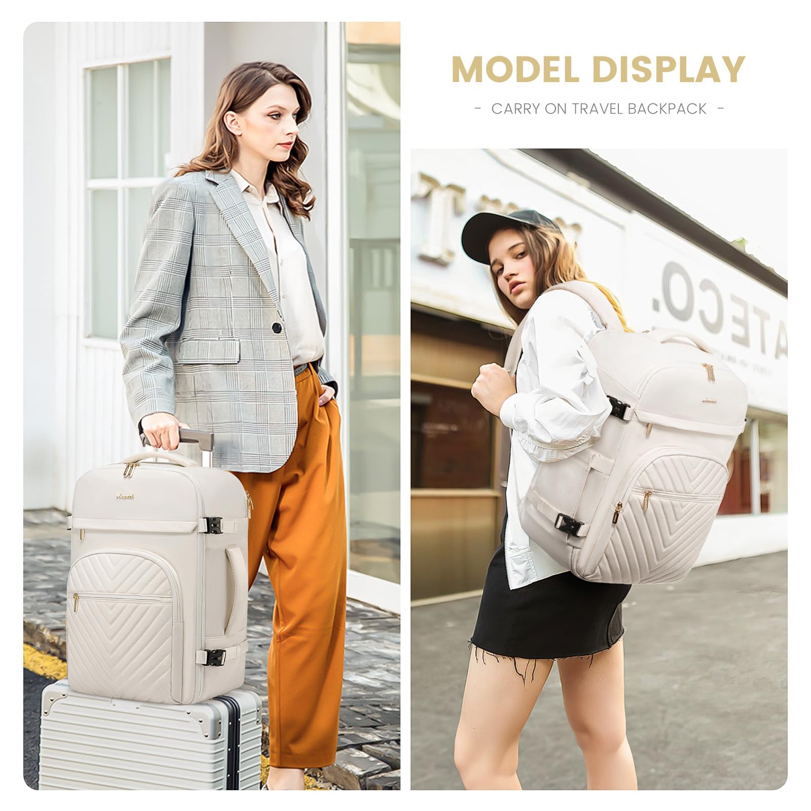 Foto 7 pulgar | Mochila De Viaje Lovevook Large 40l Para Mujer Con Portátil De 17 Pulgadas - Venta Internacional.