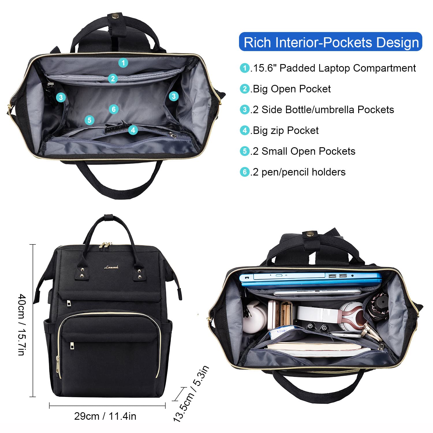 Foto 3 pulgar | Mochila Lovevook Nurse Para Mujer Con Funda De Estetoscopio De 15.6 Pulgadas - Venta Internacional.