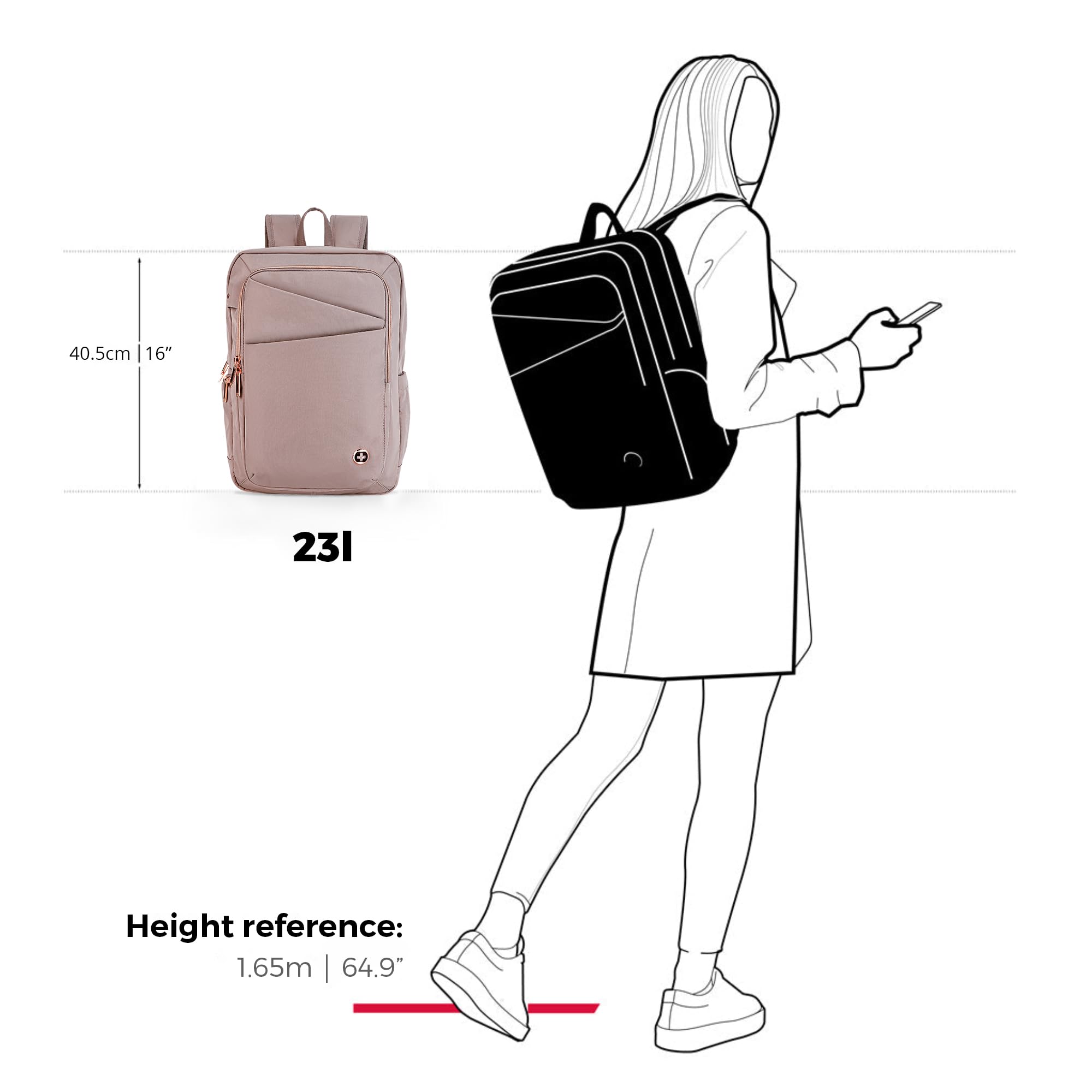 Foto 8 pulgar | Mochila Portátil Swissdigital Katy Rose Sd1006f-82 Para Mujer - Venta Internacional.