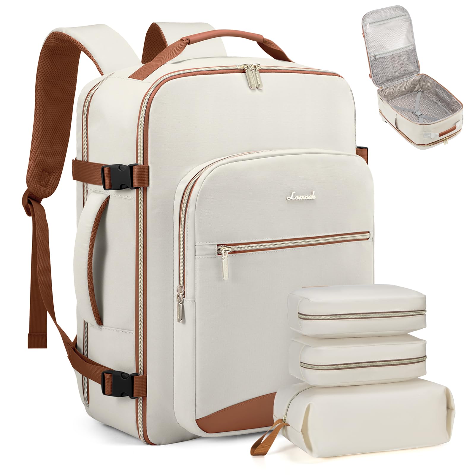 Mochila De Viaje Lovevook Carry On Para Portátil De 17 Pulgadas A Prueba De Agua De 40 Litros - Venta Internacional.