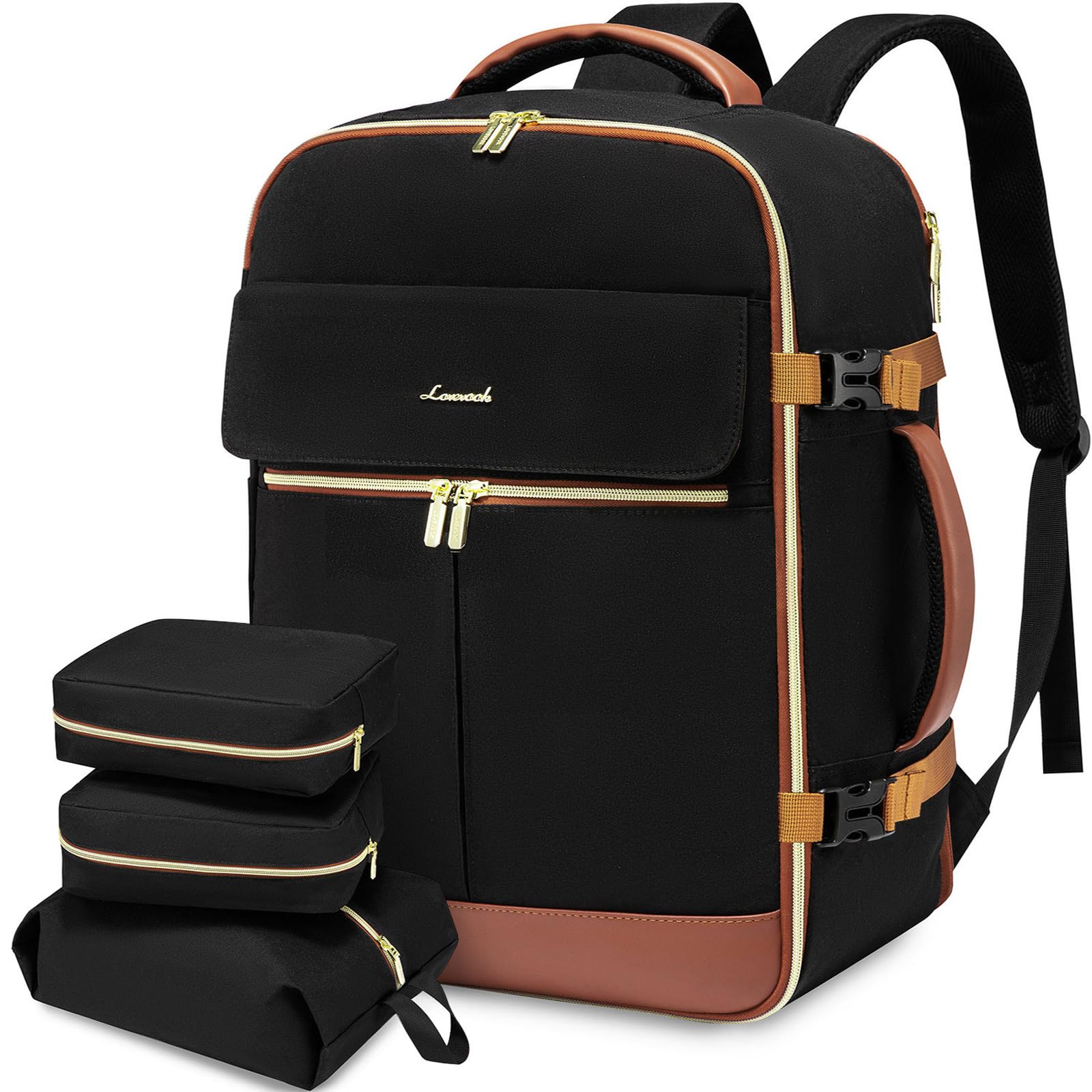 Foto 2 pulgar | Mochila Lovevook Carry On De 40 Litros Con 3 Cubos De Embalaje Para Mujer - Venta Internacional.