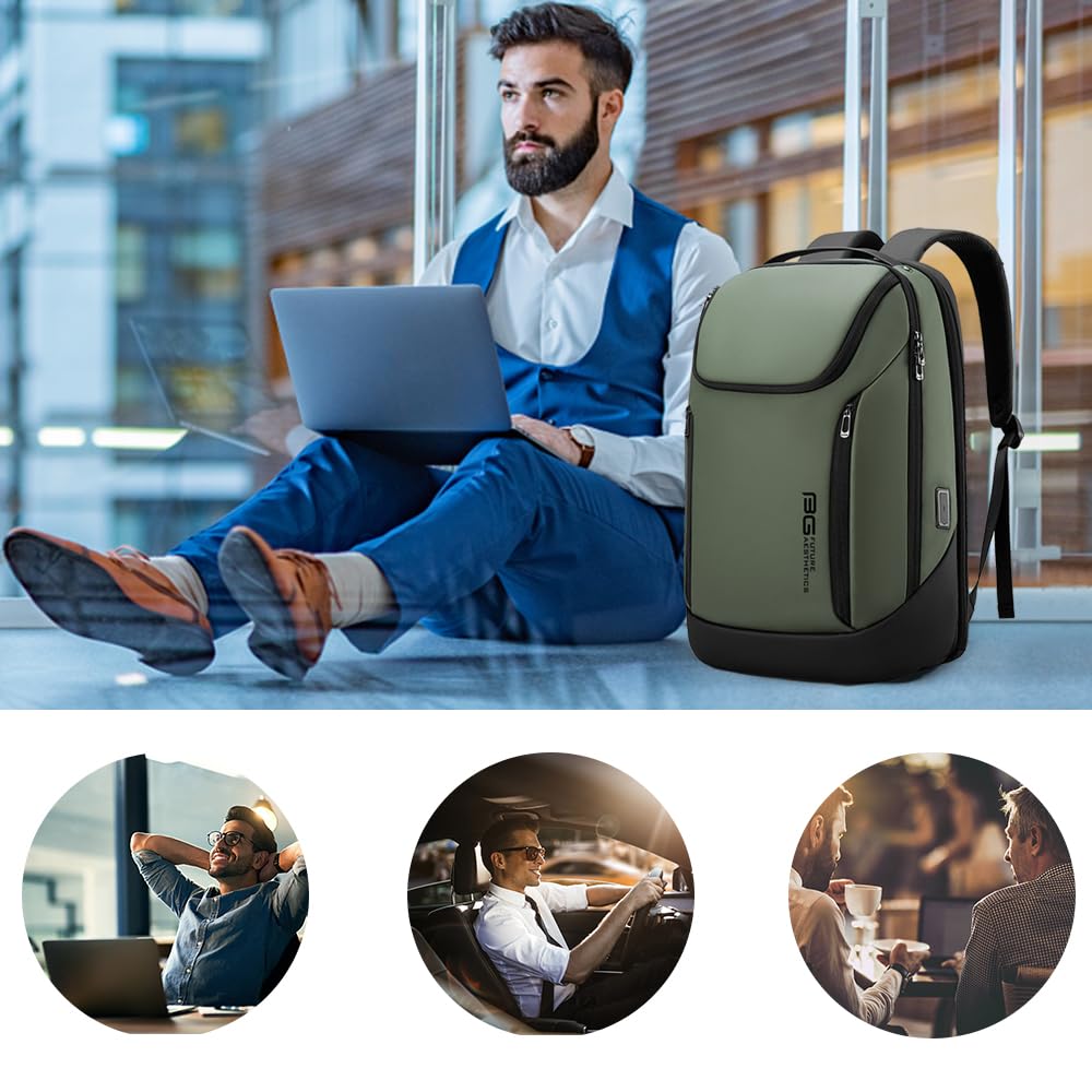 Foto 7 pulgar | Mochila Bange Business Smart Impermeable Para Portátil De 15,6 Pulgadas - Venta Internacional.