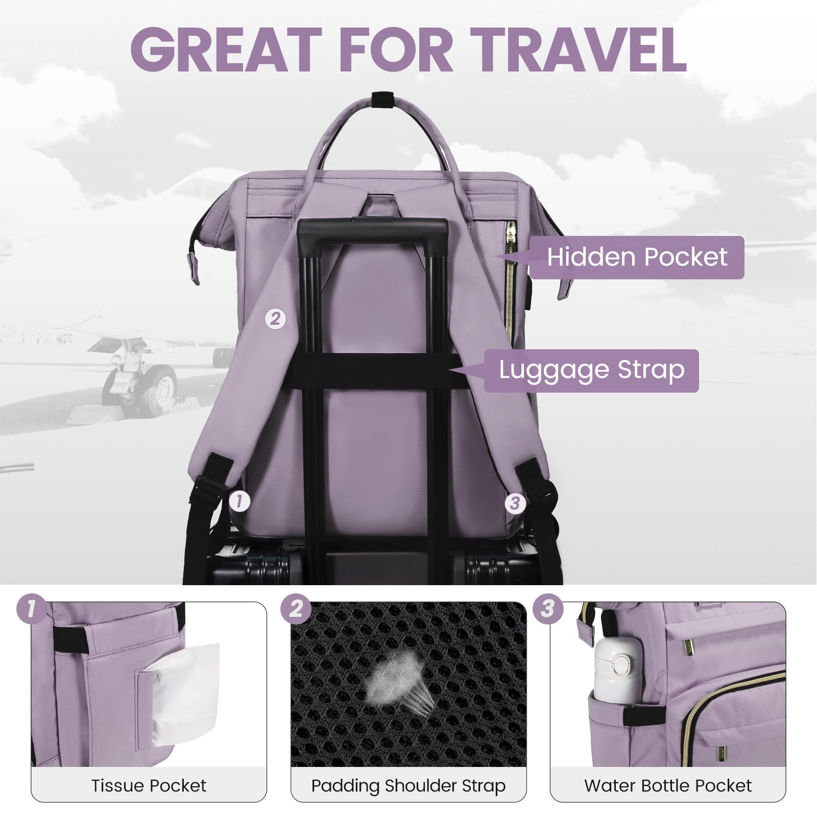 Foto 6 pulgar | Mochila Para Portátil Lovevook Para Mujer De 17 Pulgadas A Prueba De Agua - Venta Internacional.
