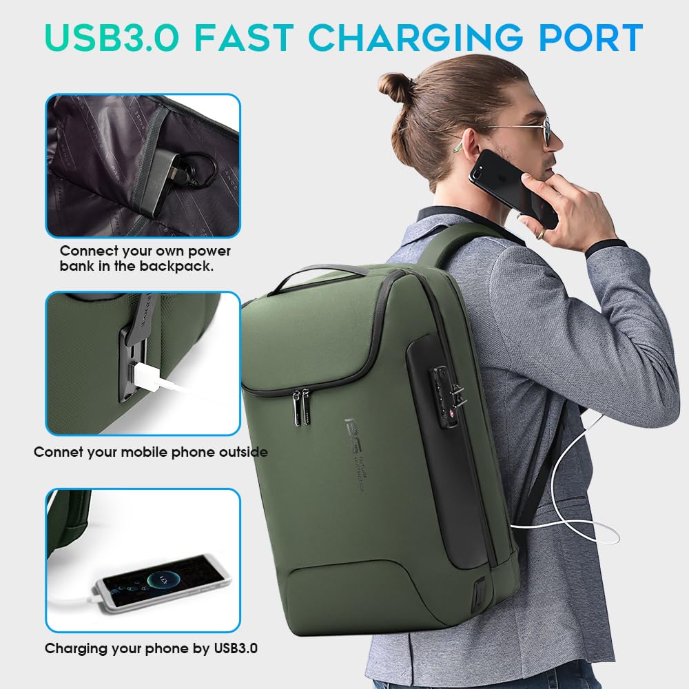 Foto 5 pulgar | Mochila Bange Para Portátil Antirrobo De 17,3 Pulgadas Con Puerto De Carga Usb - Venta Internacional.