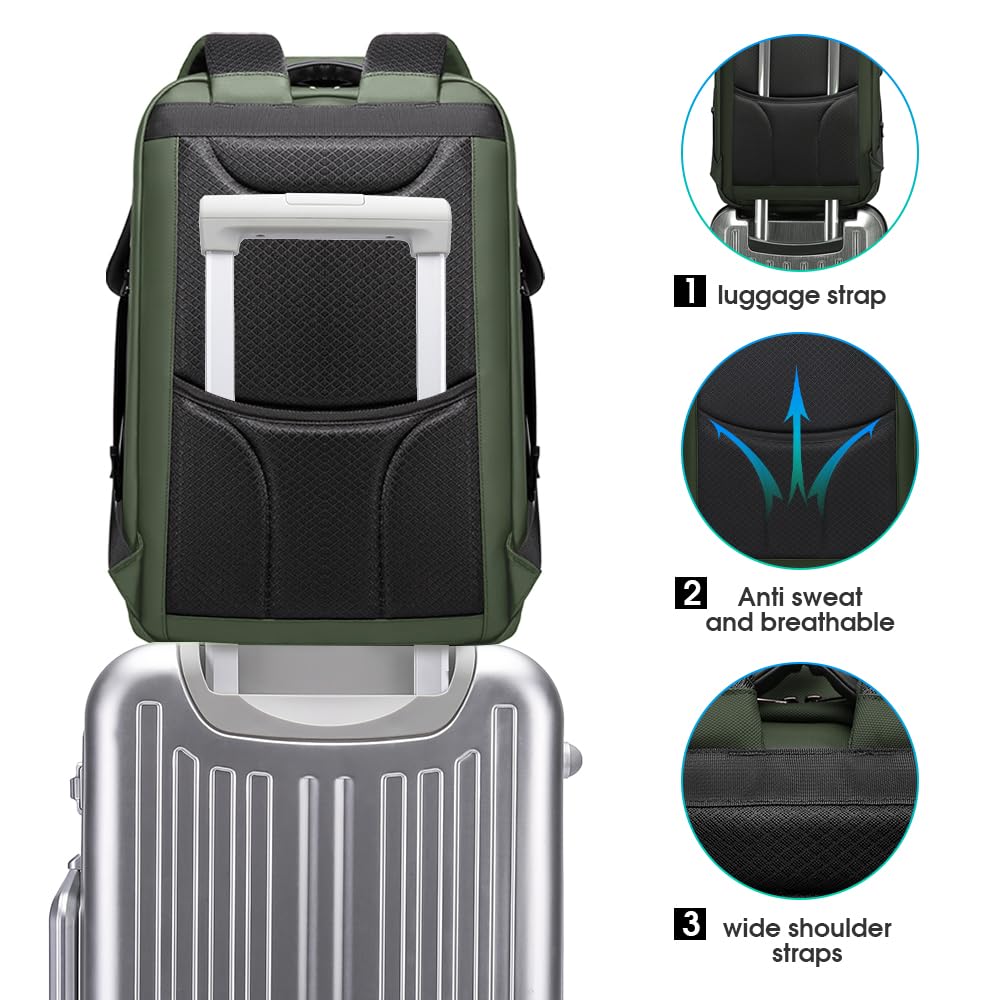 Foto 7 | Mochila Bange Para Portátil Antirrobo De 17,3 Pulgadas Con Puerto De Carga Usb - Venta Internacional.