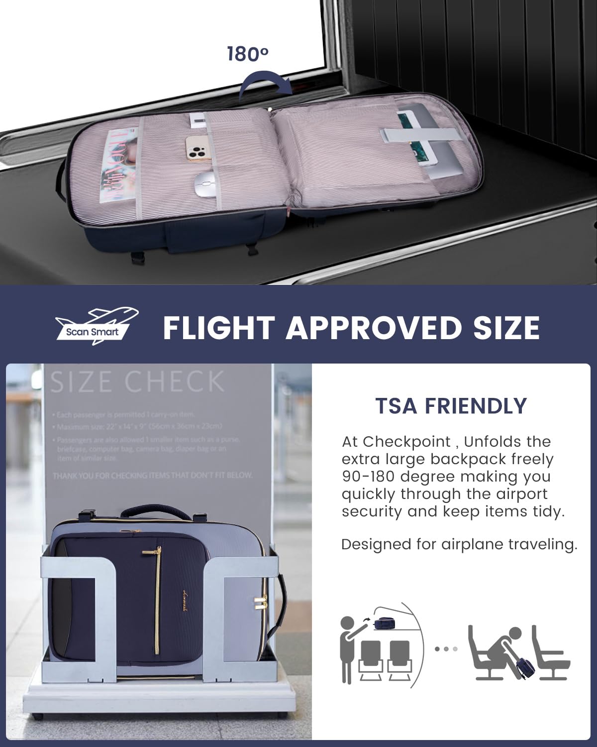 Foto 2 | Mochila De Mano Lovevook De 50 Litros Para Mujeres Y Hombres Con 3 Cubos - Venta Internacional.