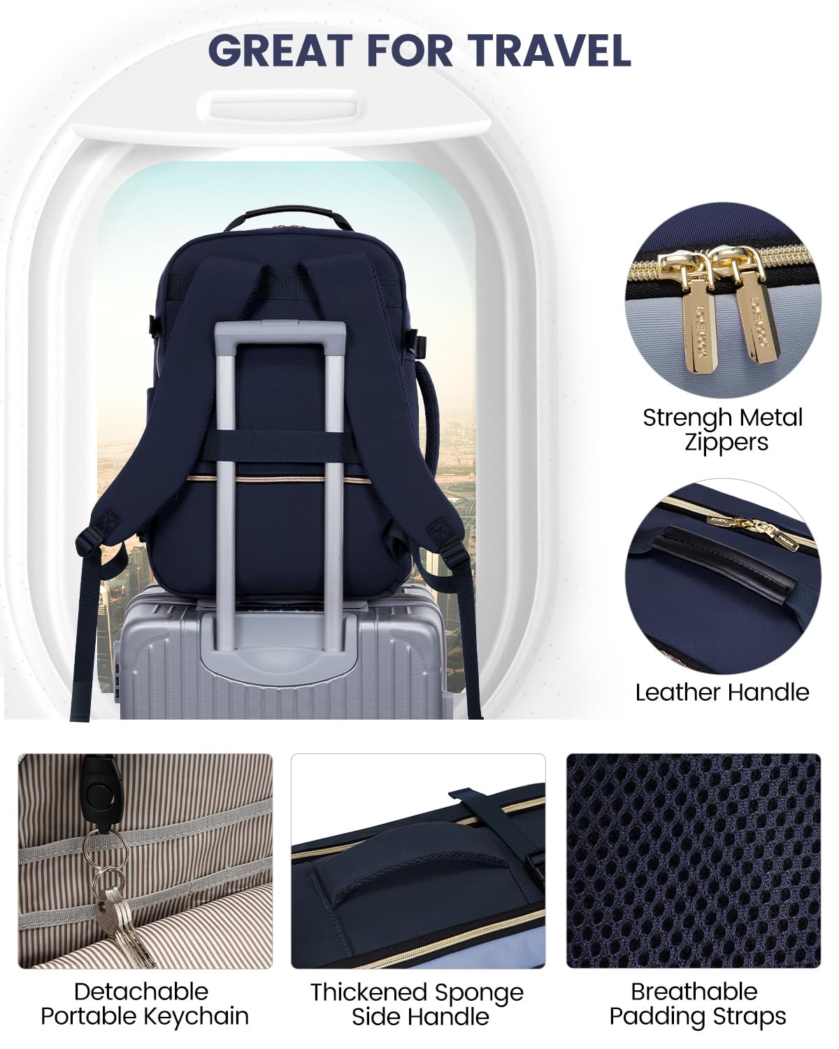 Foto 8 pulgar | Mochila De Mano Lovevook De 50 Litros Para Mujeres Y Hombres Con 3 Cubos - Venta Internacional.