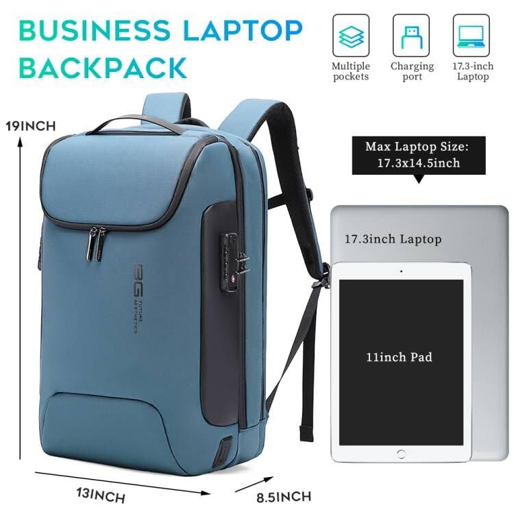 Foto 4 | Mochila Bange Antirrobo De Viaje Impermeable Para Portátil De 17,3'' - Venta Internacional.
