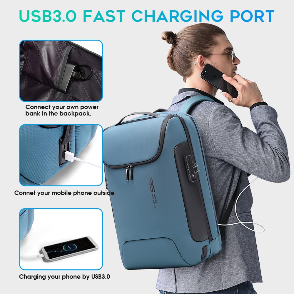 Foto 6 pulgar | Mochila Bange Antirrobo De Viaje Impermeable Para Portátil De 17,3'' - Venta Internacional.