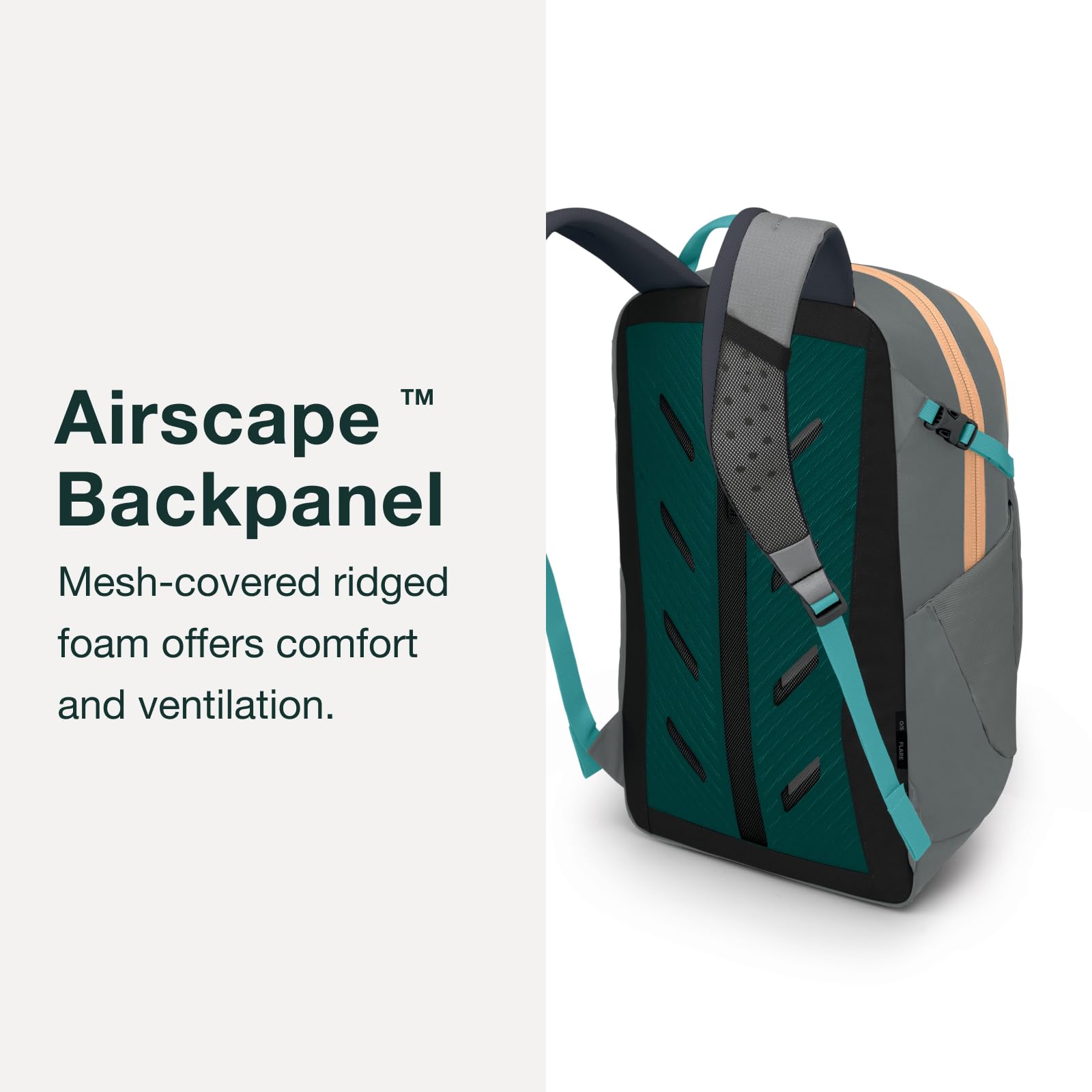Foto 4 | Mochila Osprey Flare Everyday Para Portátil De 17 Pulgadas, Color Negro - Venta Internacional.