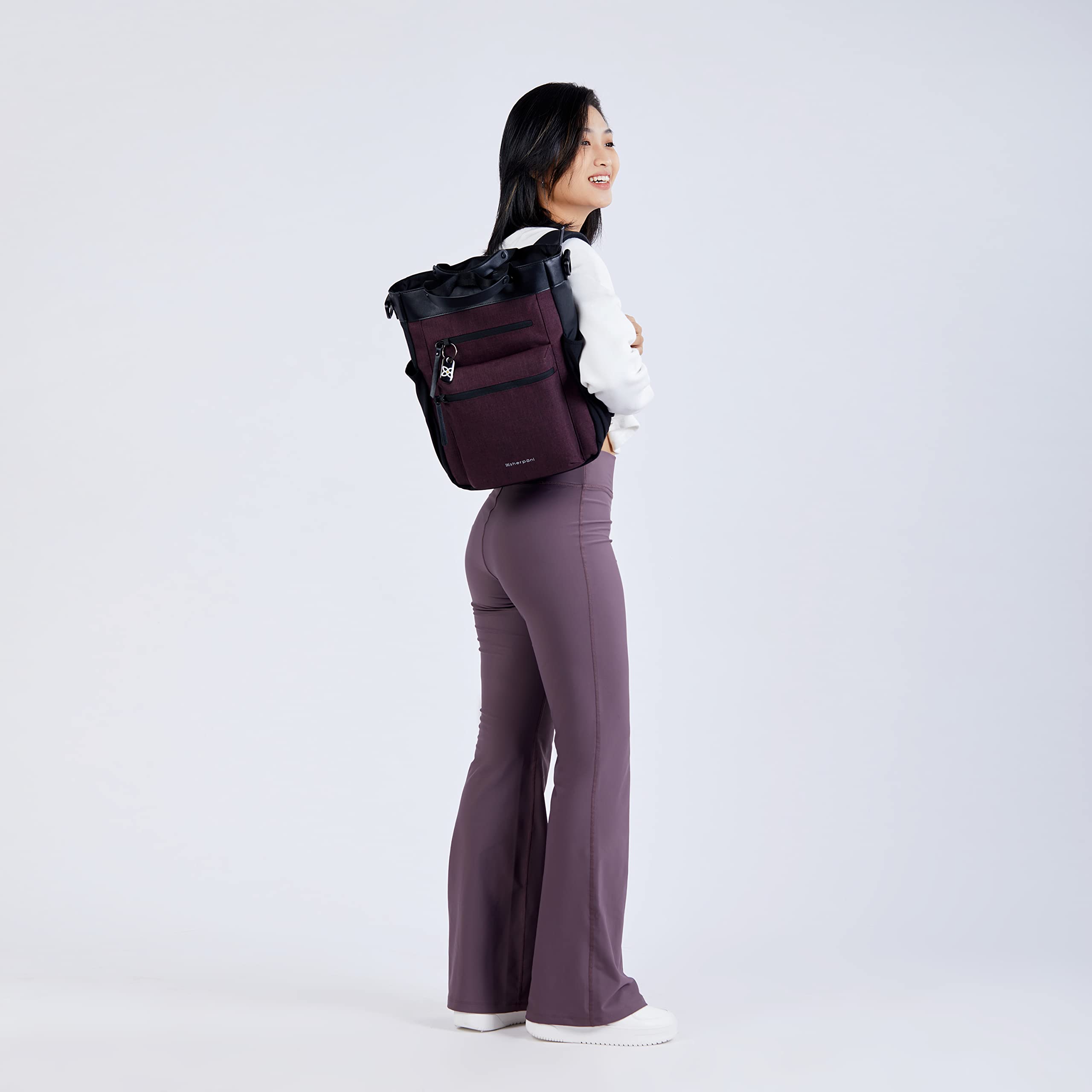 Foto 5 pulgar | Mochila Sherpani Soleil Anti-theft 18l Para Mujer Merlot - Venta Internacional.
