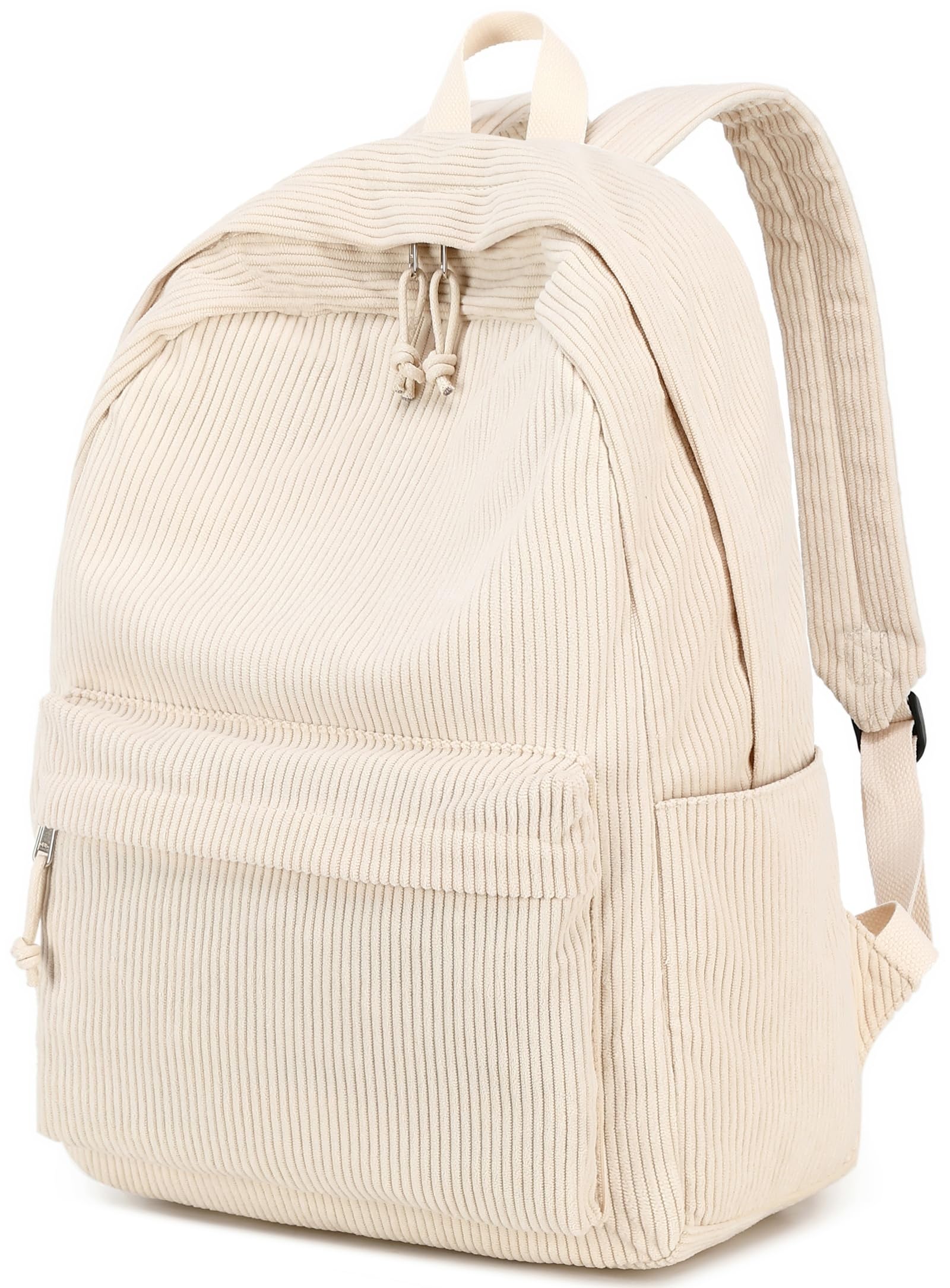 Mochila Escolar Btoop De Pana Para Adolescentes Con Portátil De 17 Pulgadas, Color Beige - Venta Internacional.