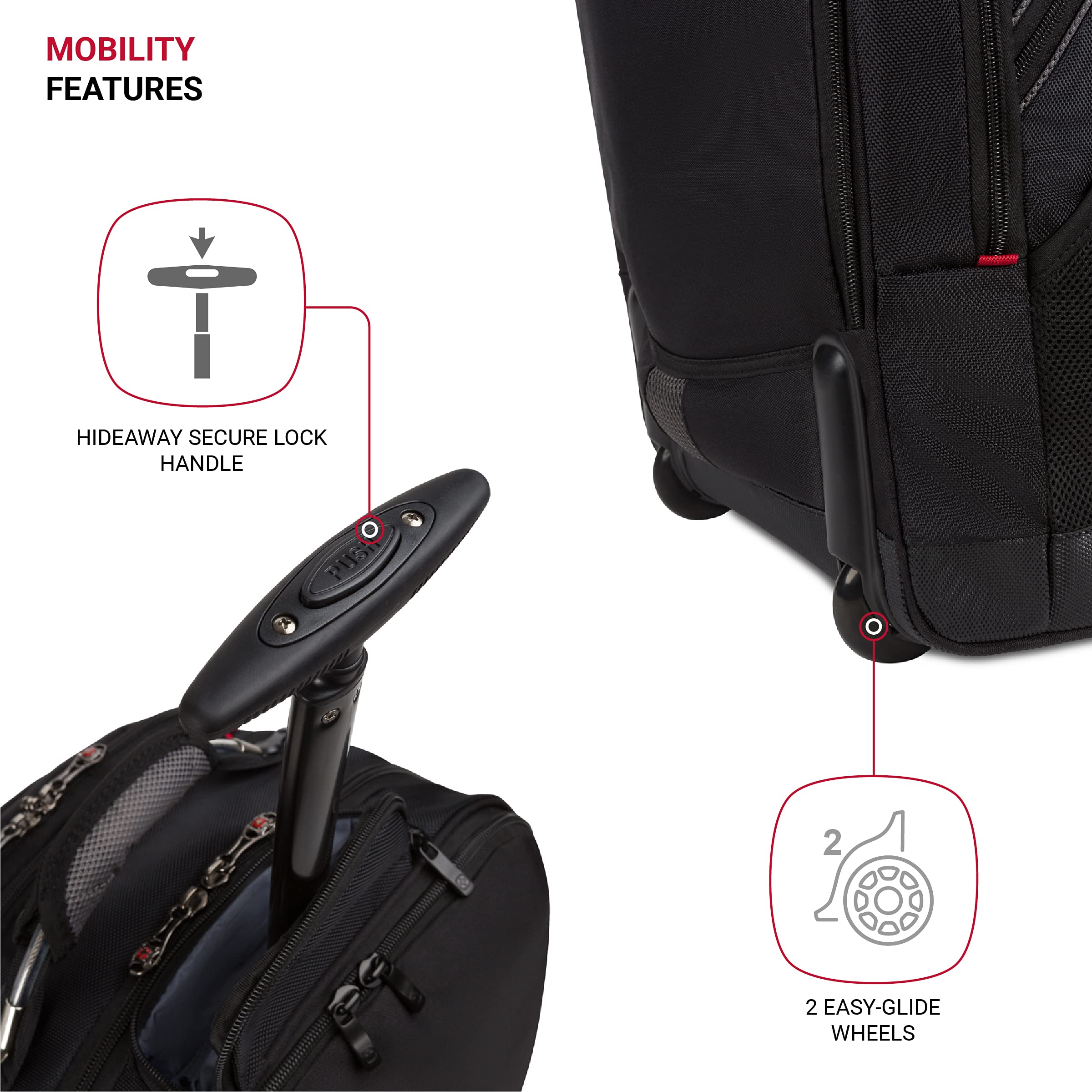 Foto 3 pulgar | Maleta Wenger Synergy 45 Cm Negro/gris Con Bolsillo Para Portátil - Venta Internacional.