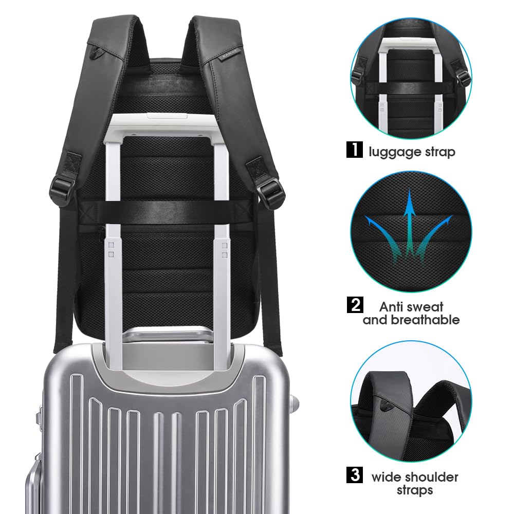 Foto 7 pulgar | Mochila Bange Para Portátil Empresarial De 15,6 Pulgadas Con Puerto De Carga Usb - Venta Internacional.