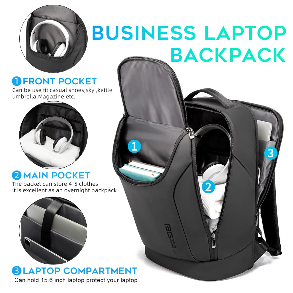 Foto 3 pulgar | Mochila Bange Business Commute Impermeable Para Portátil De 15,6 Pulgadas - Venta Internacional.