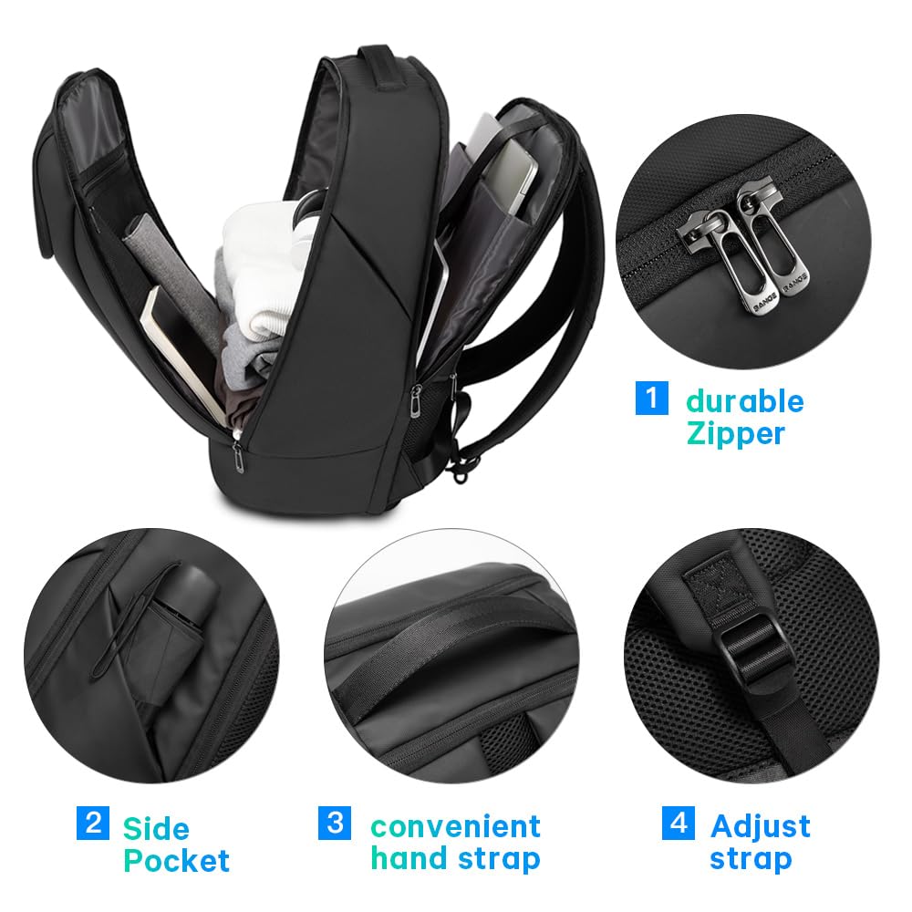 Foto 4 pulgar | Mochila Bange Business Commute Impermeable Para Portátil De 15,6 Pulgadas - Venta Internacional.