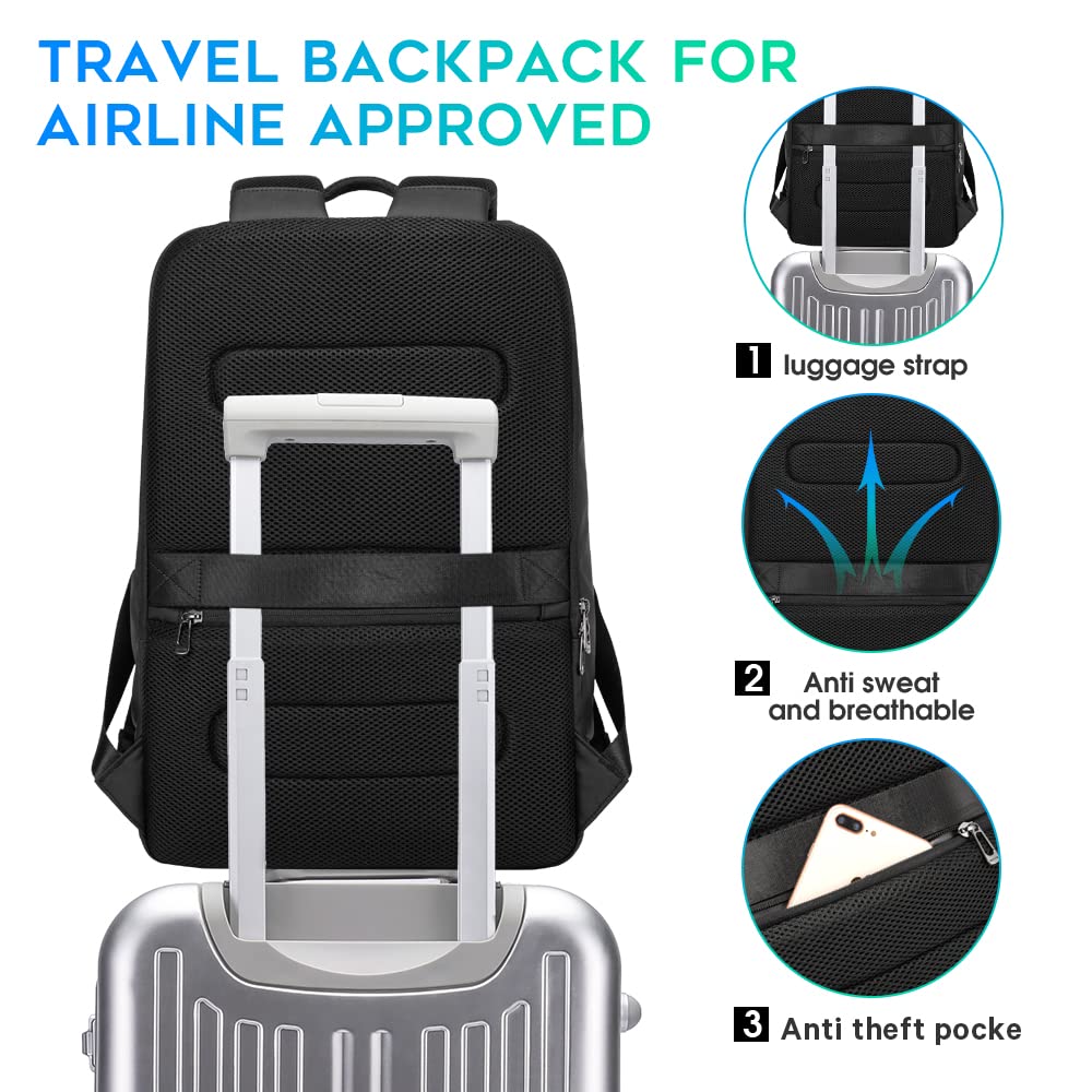 Foto 6 pulgar | Mochila Bange Business Commute Impermeable Para Portátil De 15,6 Pulgadas - Venta Internacional.