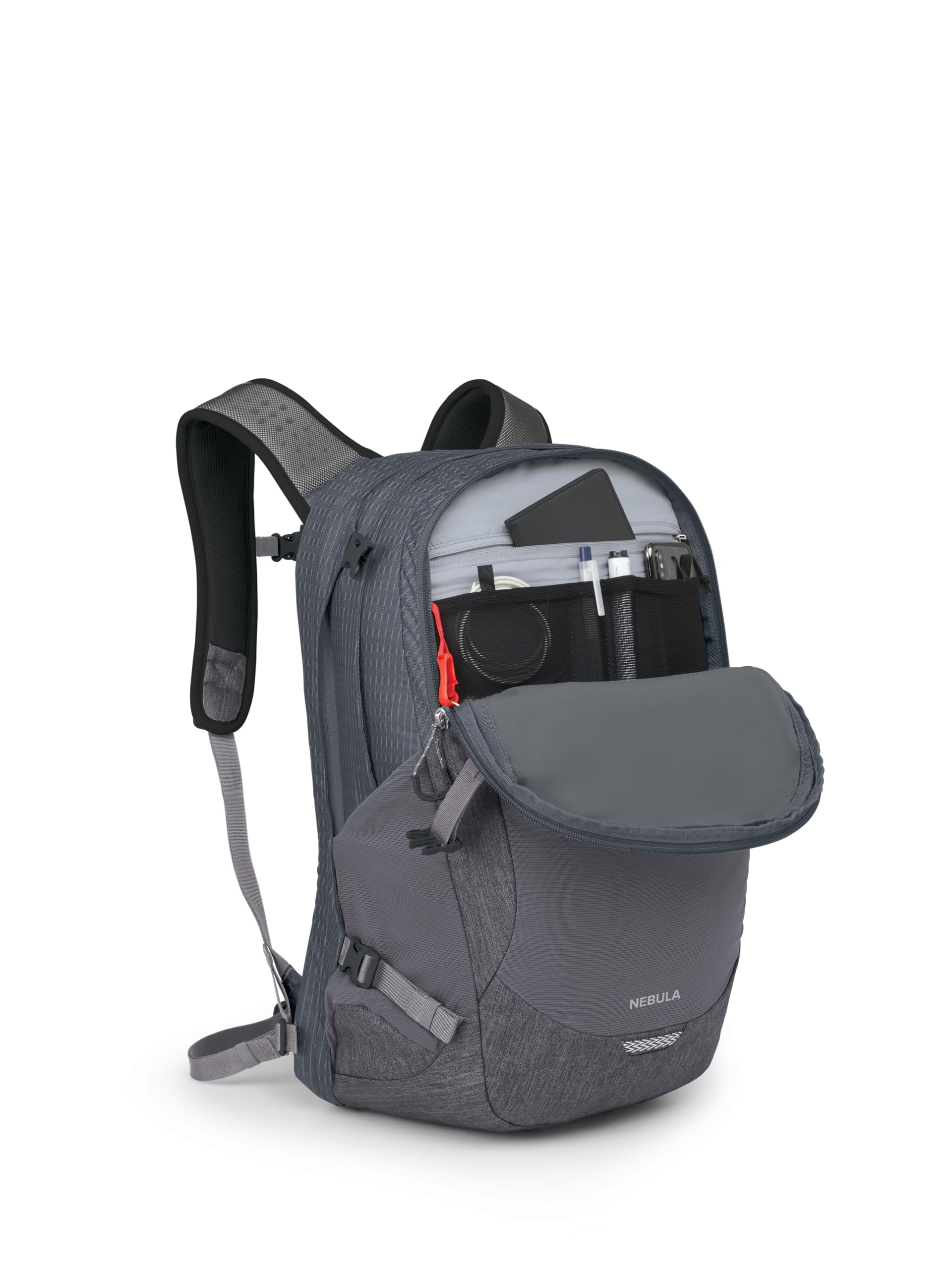 Foto 8 pulgar | Mochila Osprey Nebula Commuter Tungsten Soundwave/grey Heather - Venta Internacional.